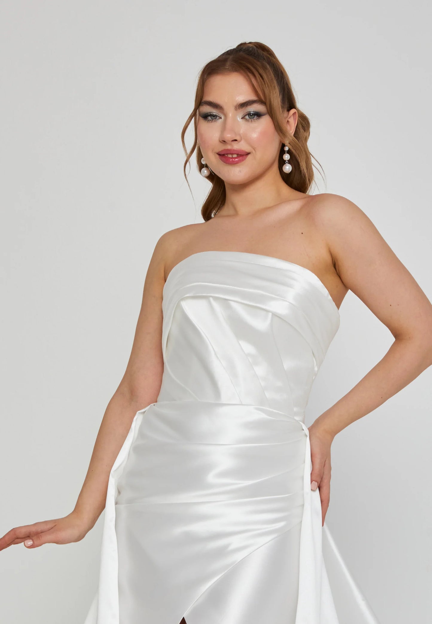 Strapless Maxi Polyester Regular Wedding Dress Unit Price: $575