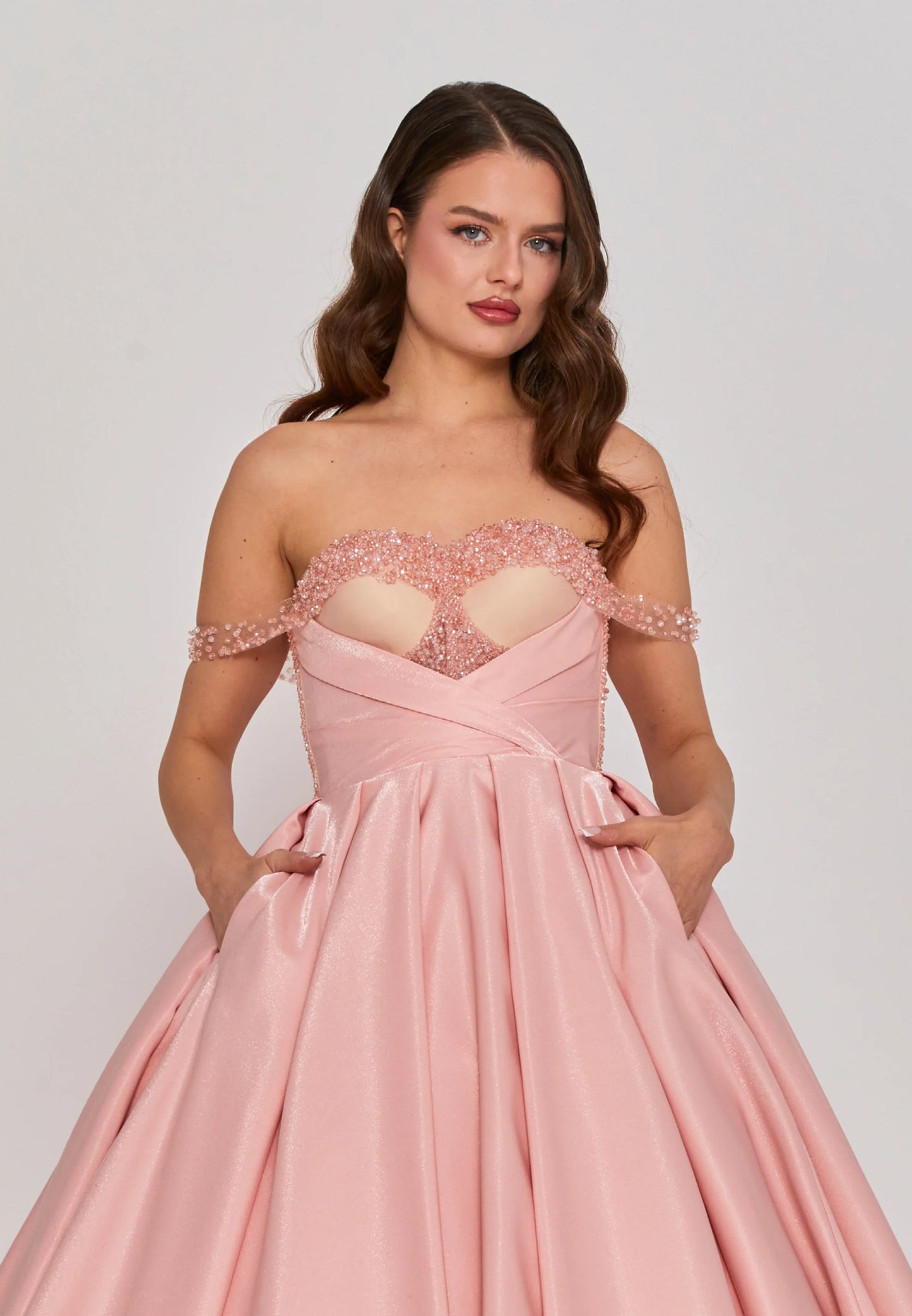 Off Shoulder Maxi Polyester Regular Engagement Dress Unit Price: $270