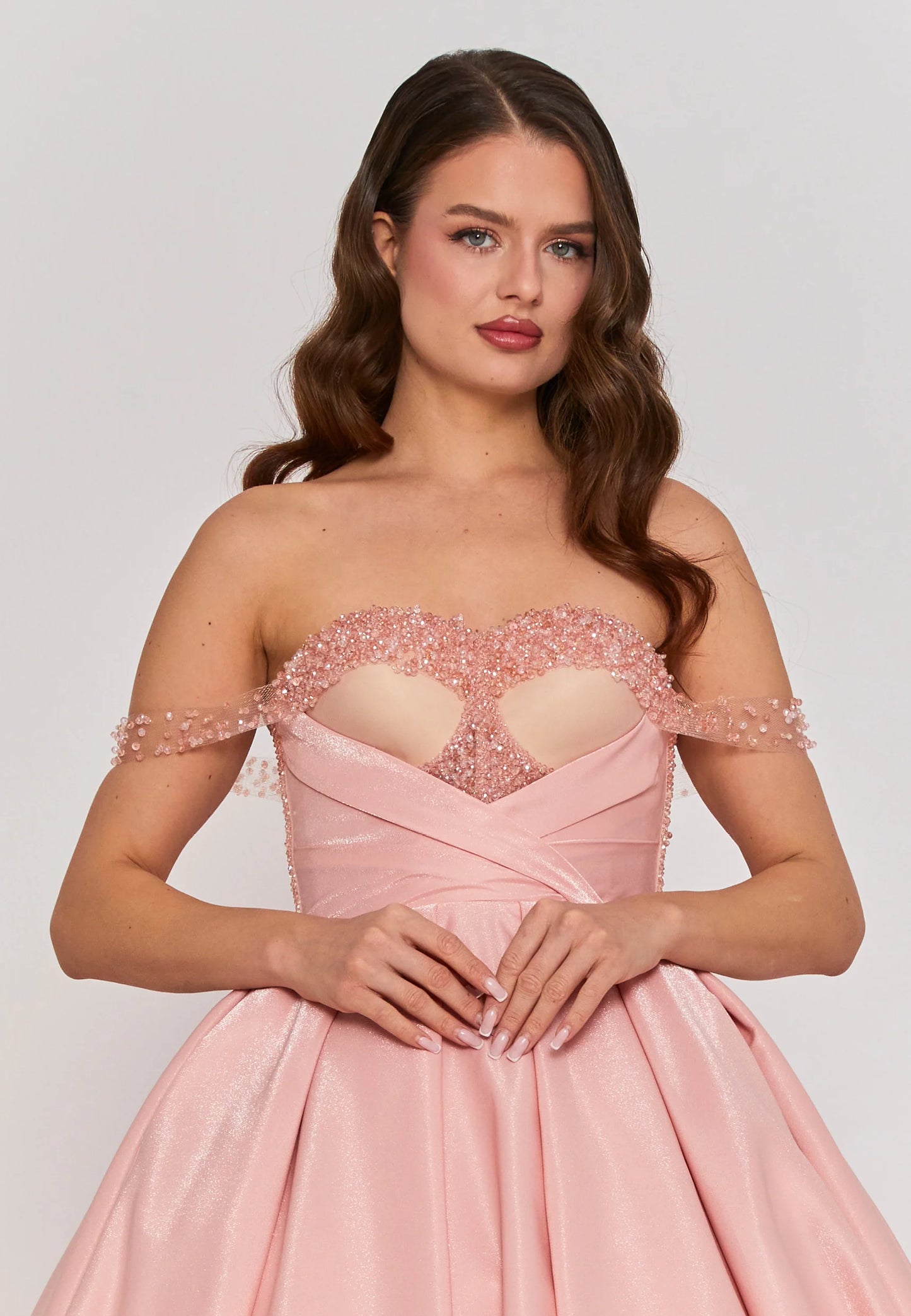 Off Shoulder Maxi Polyester Regular Engagement Dress Unit Price: $270