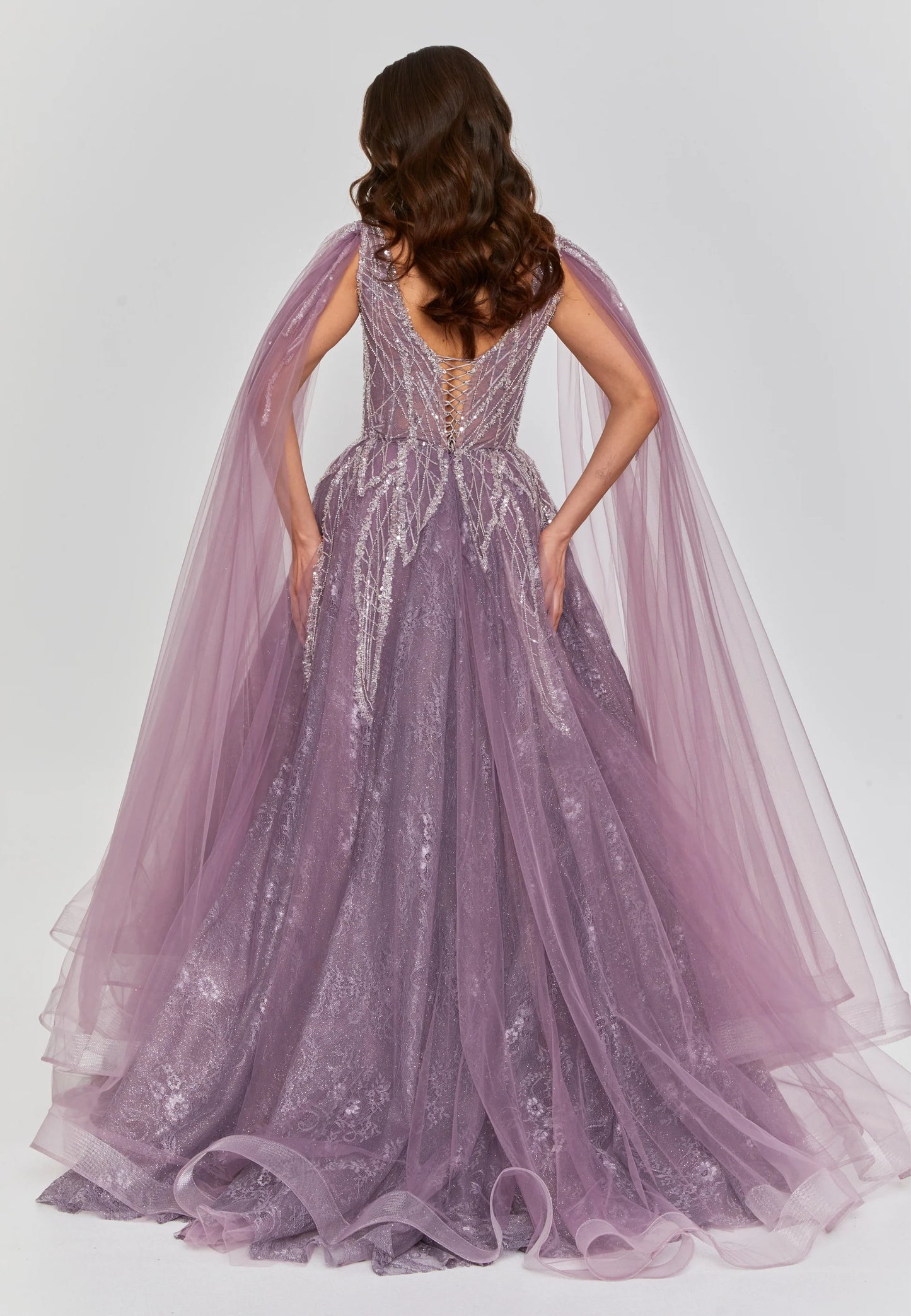 Sleeveless Maxi Tulle Regular Engagement Dress Unit Price: $270