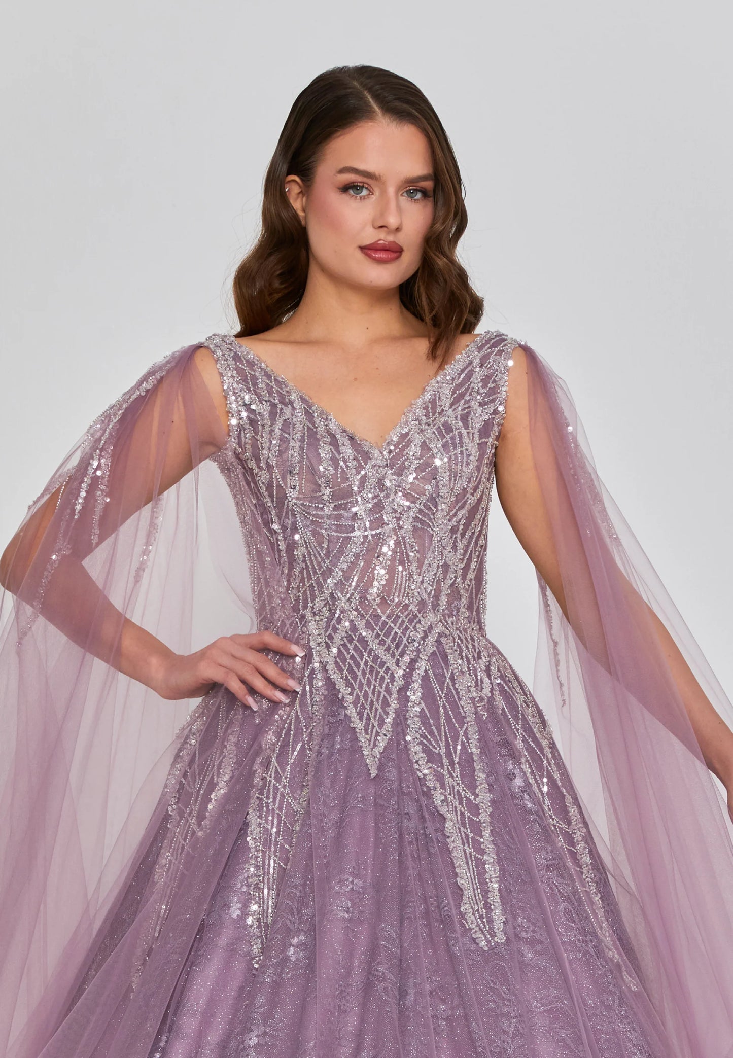 Sleeveless Maxi Tulle Regular Engagement Dress Unit Price: $270