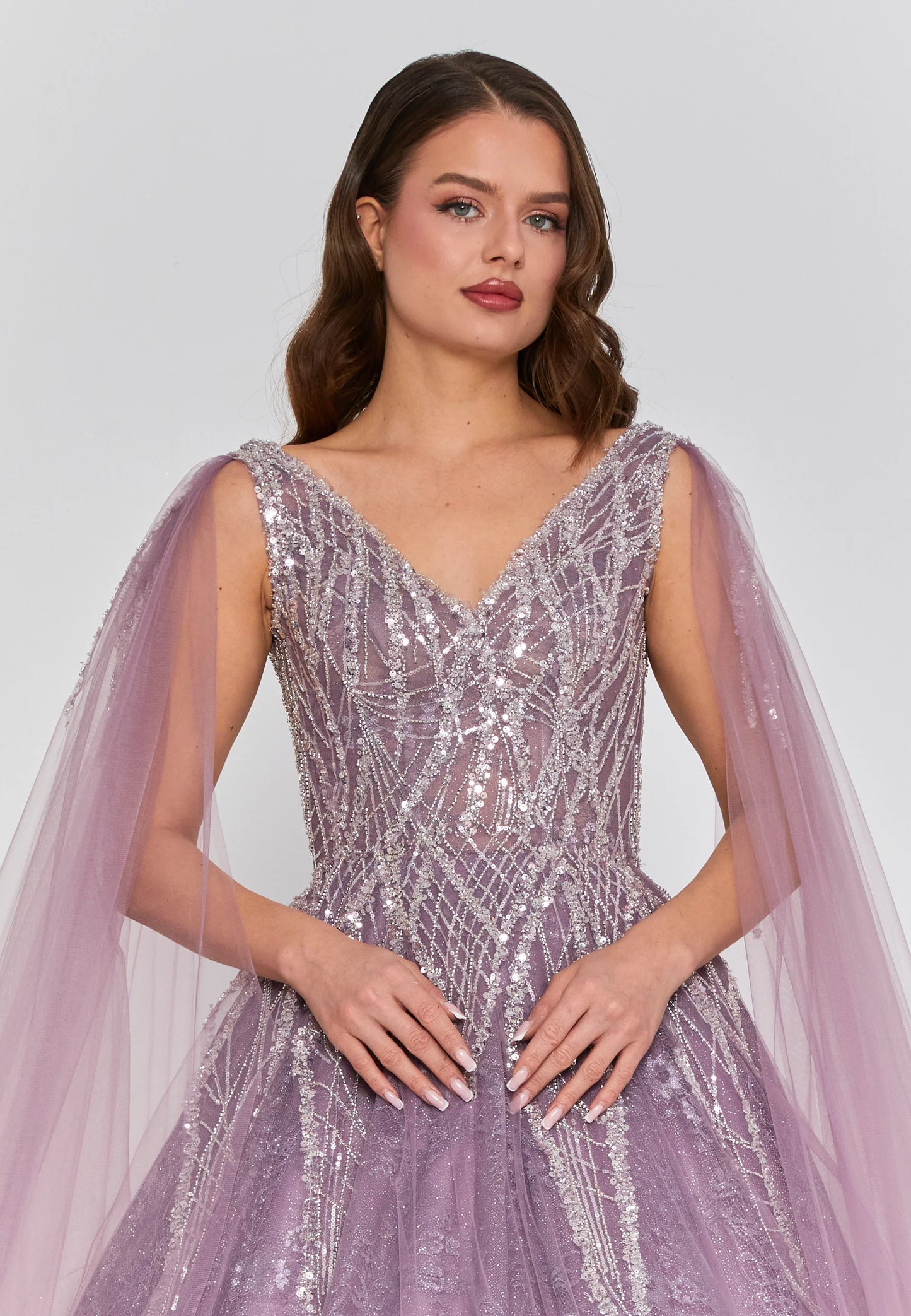 Sleeveless Maxi Tulle Regular Engagement Dress Unit Price: $270