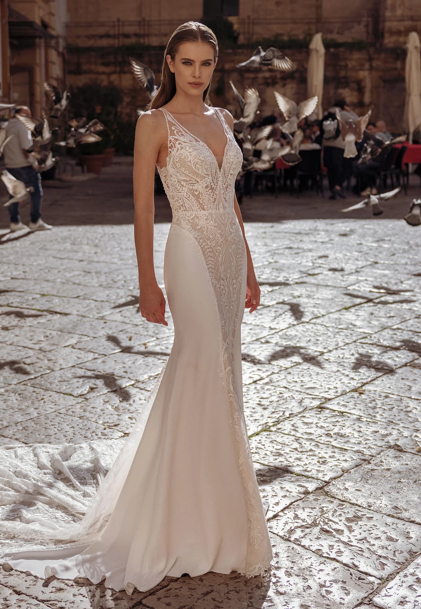 Sleeveless Maxi Viscose Regular Wedding Dress Unit Price: $430
