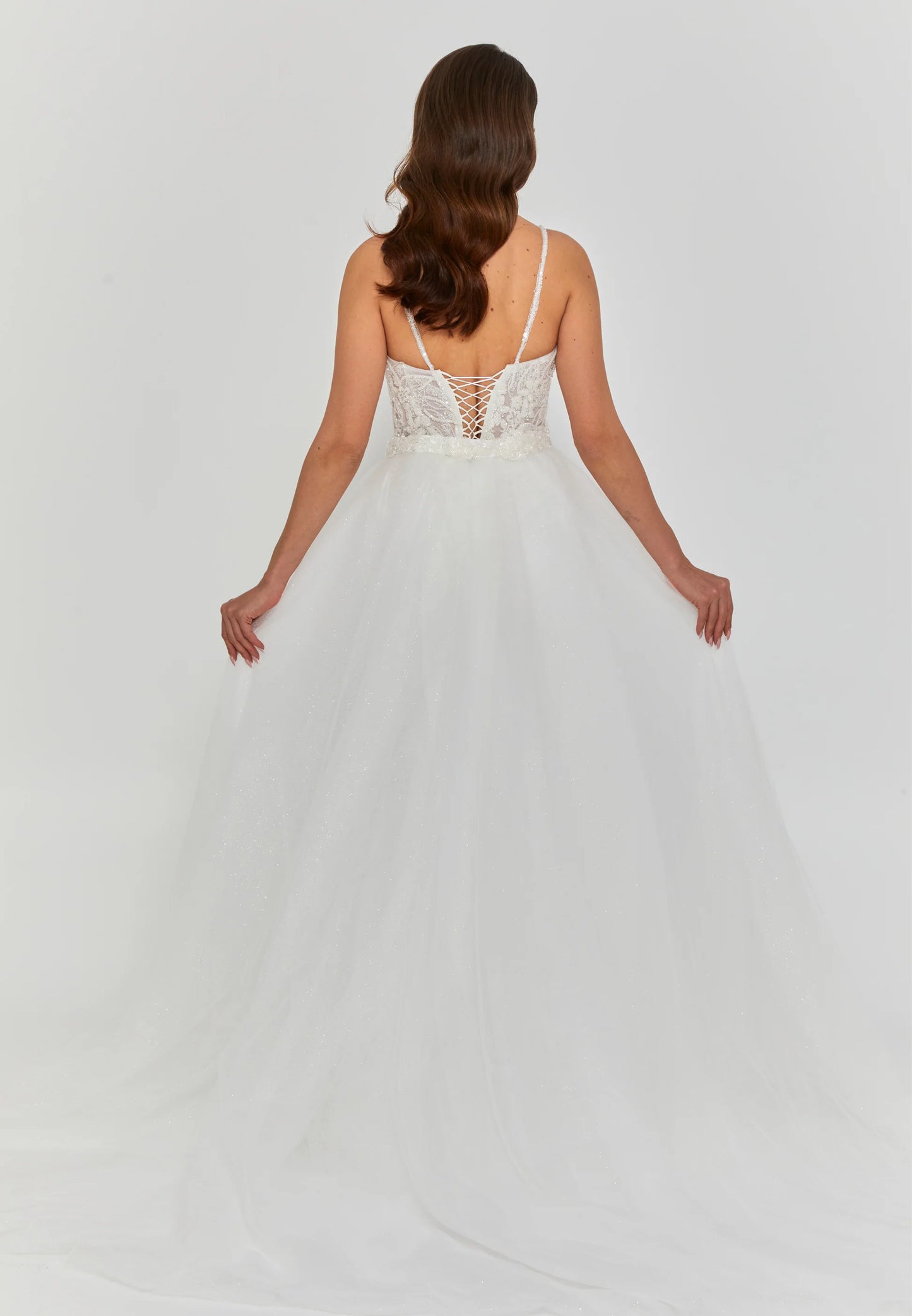 Sleeveless Maxi Tulle Regular Wedding Dress Unit Price: $365