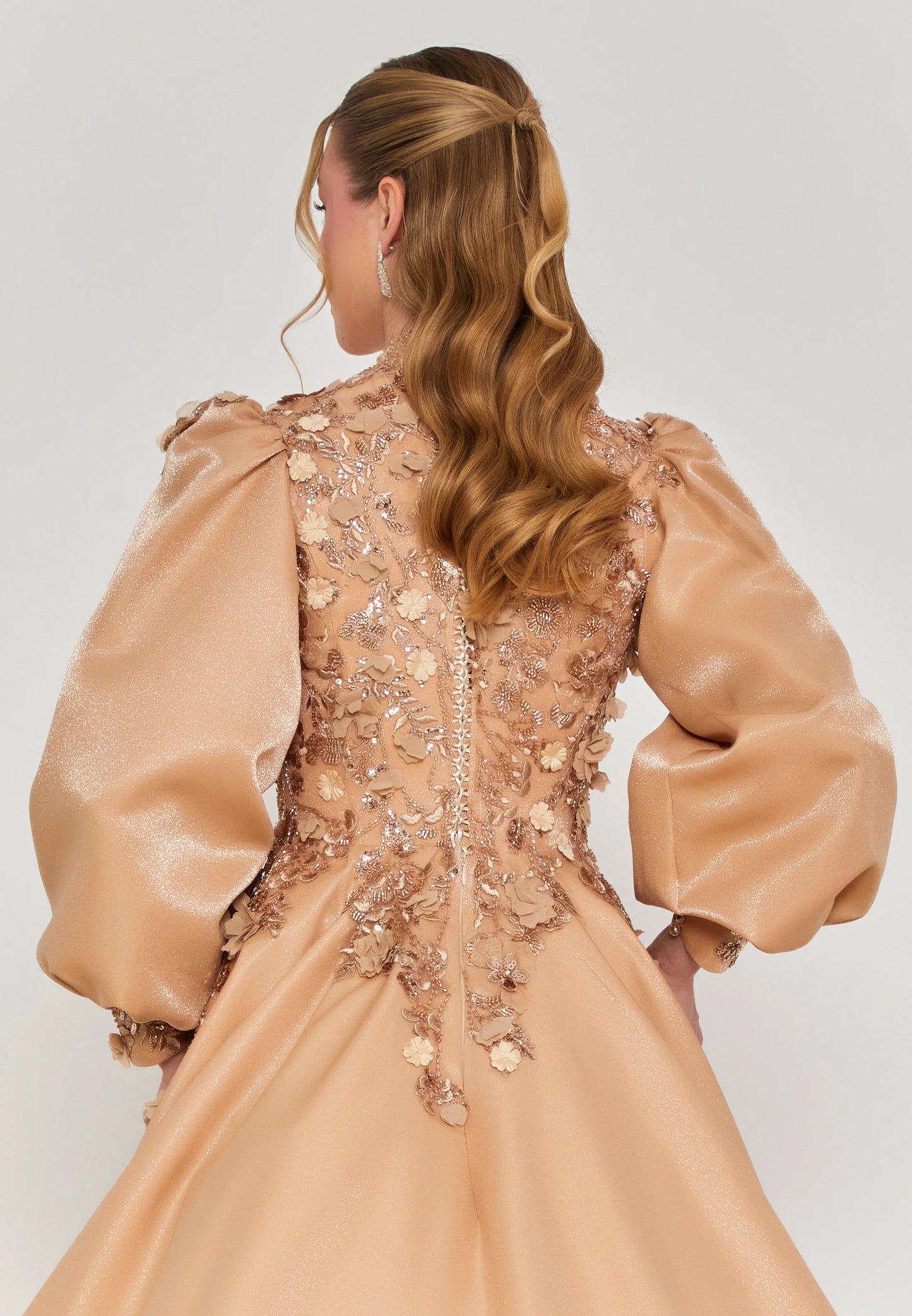 Long Sleeve Maxi Polyester Regular Engagement Dress Unit Price: $460