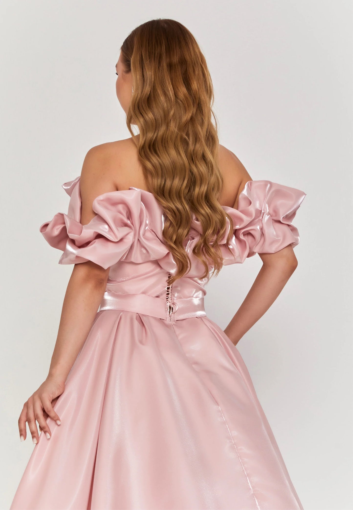 Off Shoulder Maxi Polyester Regular Engagement Dress Unit Price: $270