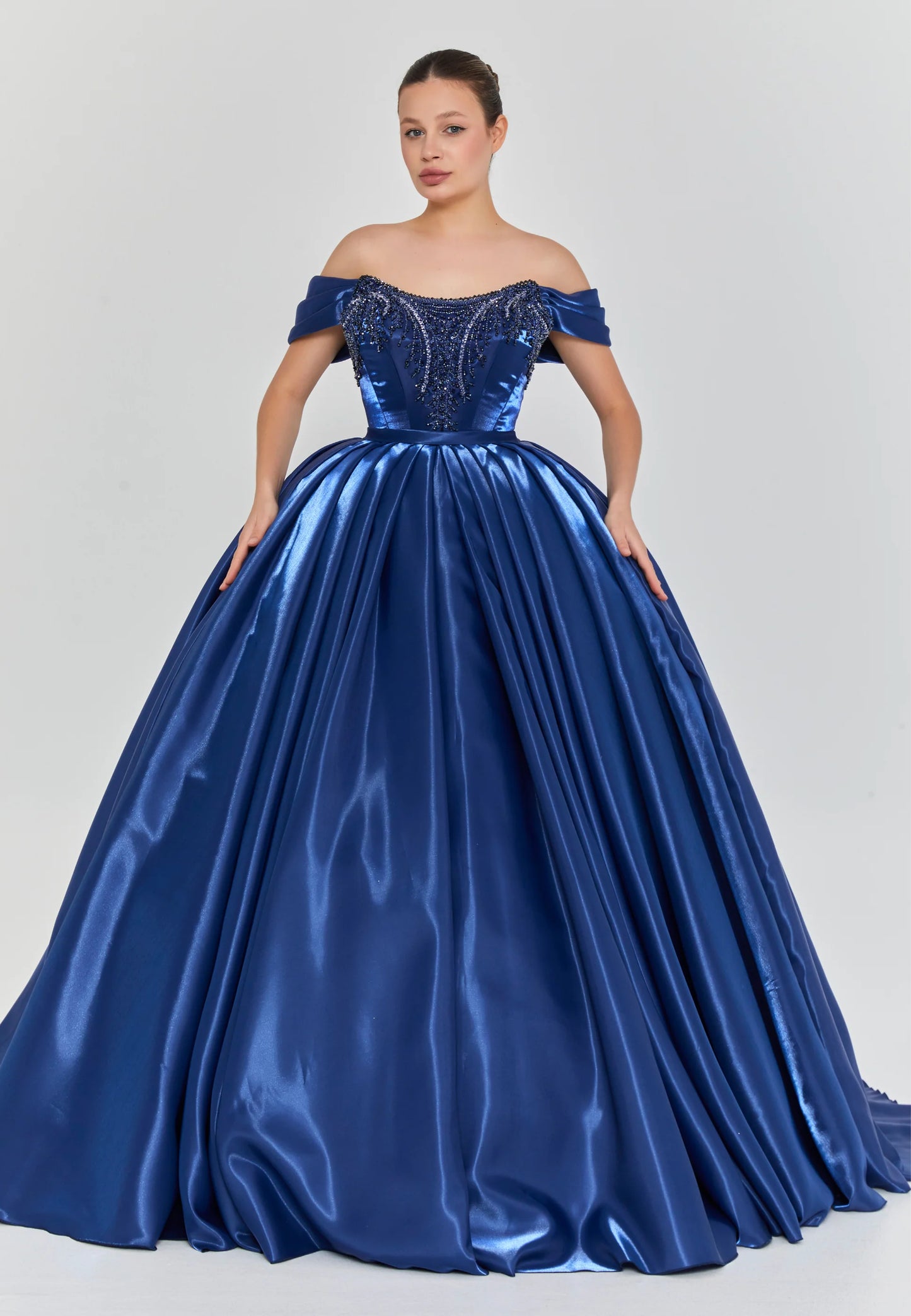Off Shoulder Maxi Polyester Regular Engagement Dress Unit Price: $515