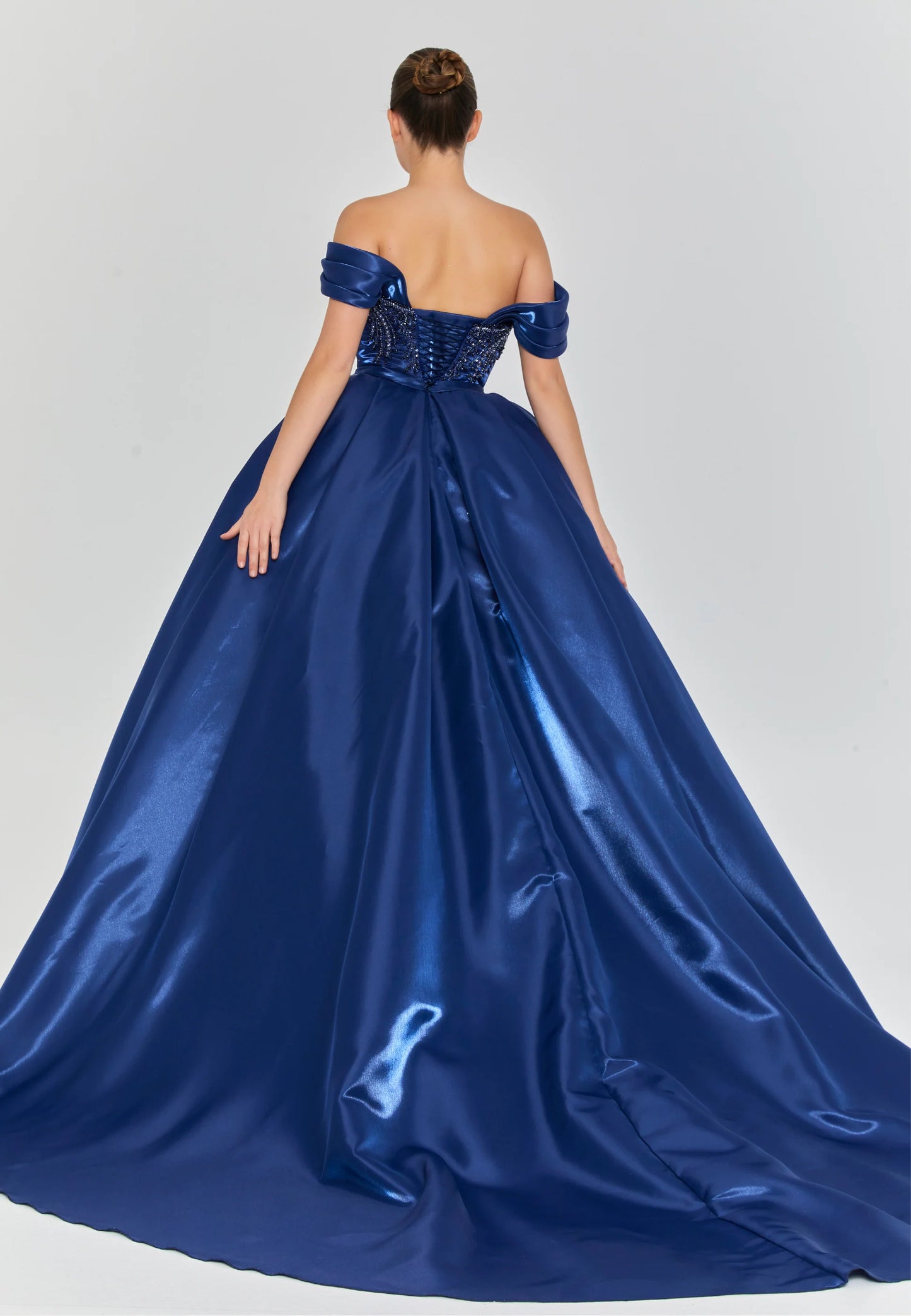 Off Shoulder Maxi Polyester Regular Engagement Dress Unit Price: $515