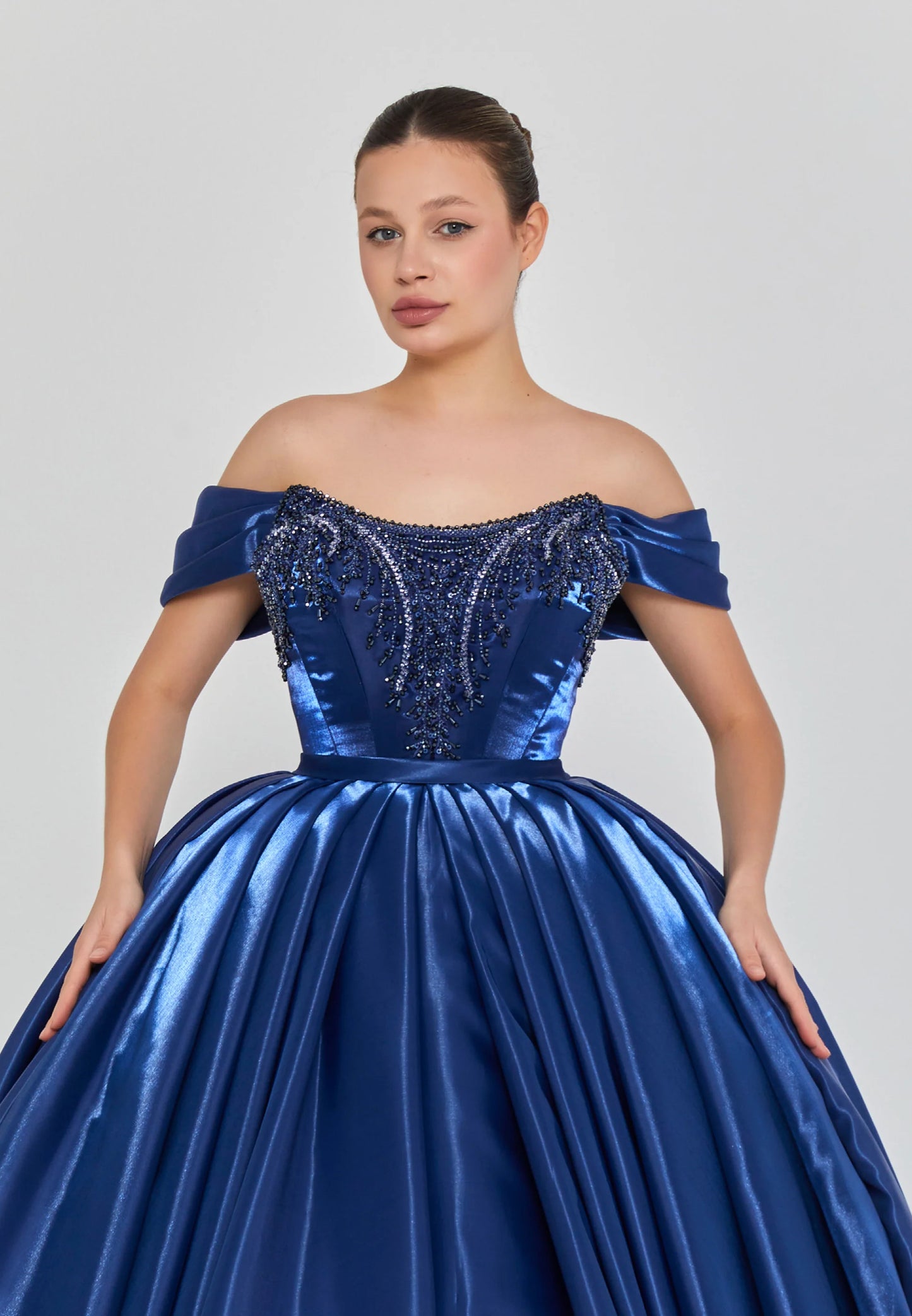 Off Shoulder Maxi Polyester Regular Engagement Dress Unit Price: $515
