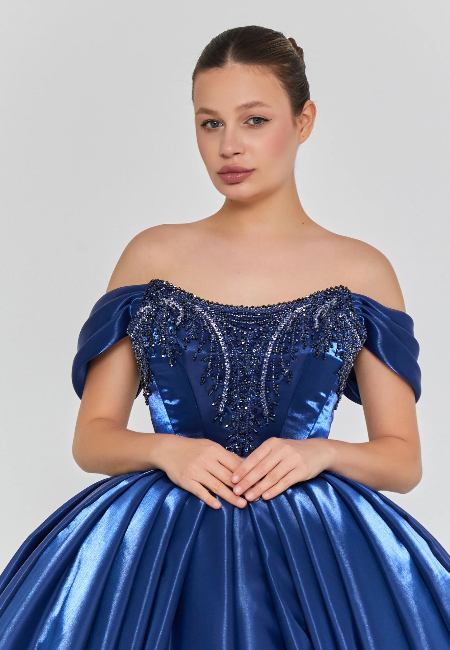 Off Shoulder Maxi Polyester Regular Engagement Dress Unit Price: $515