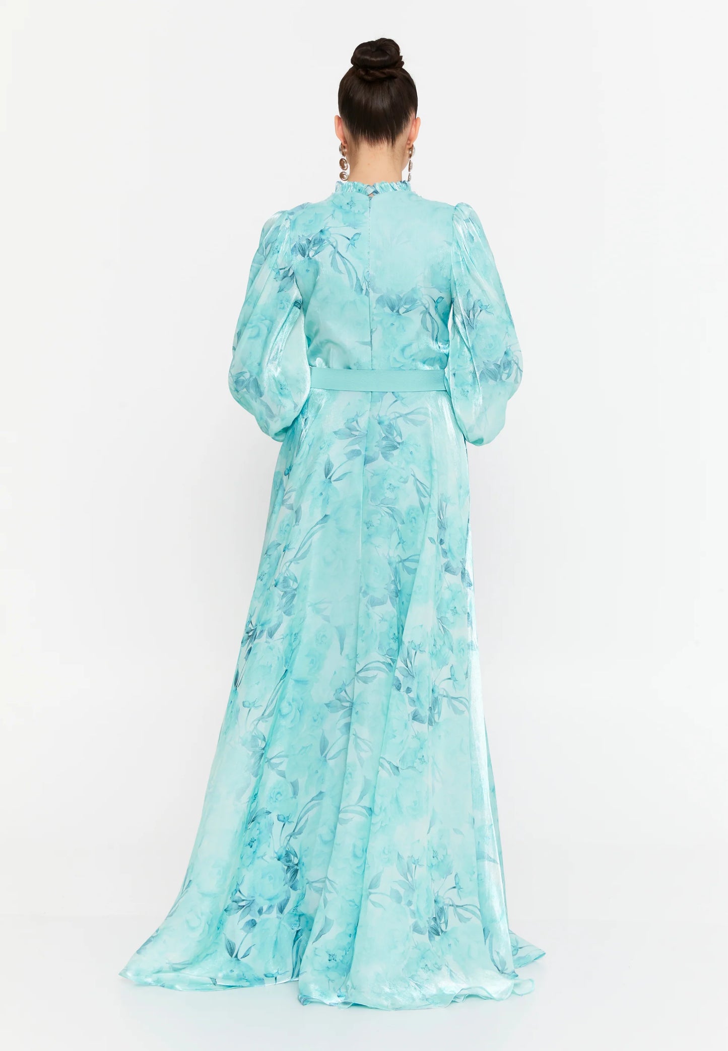 Long Sleeve Maxi Chiffon Column Regular Wedding Guest Dress Unit Price: $115