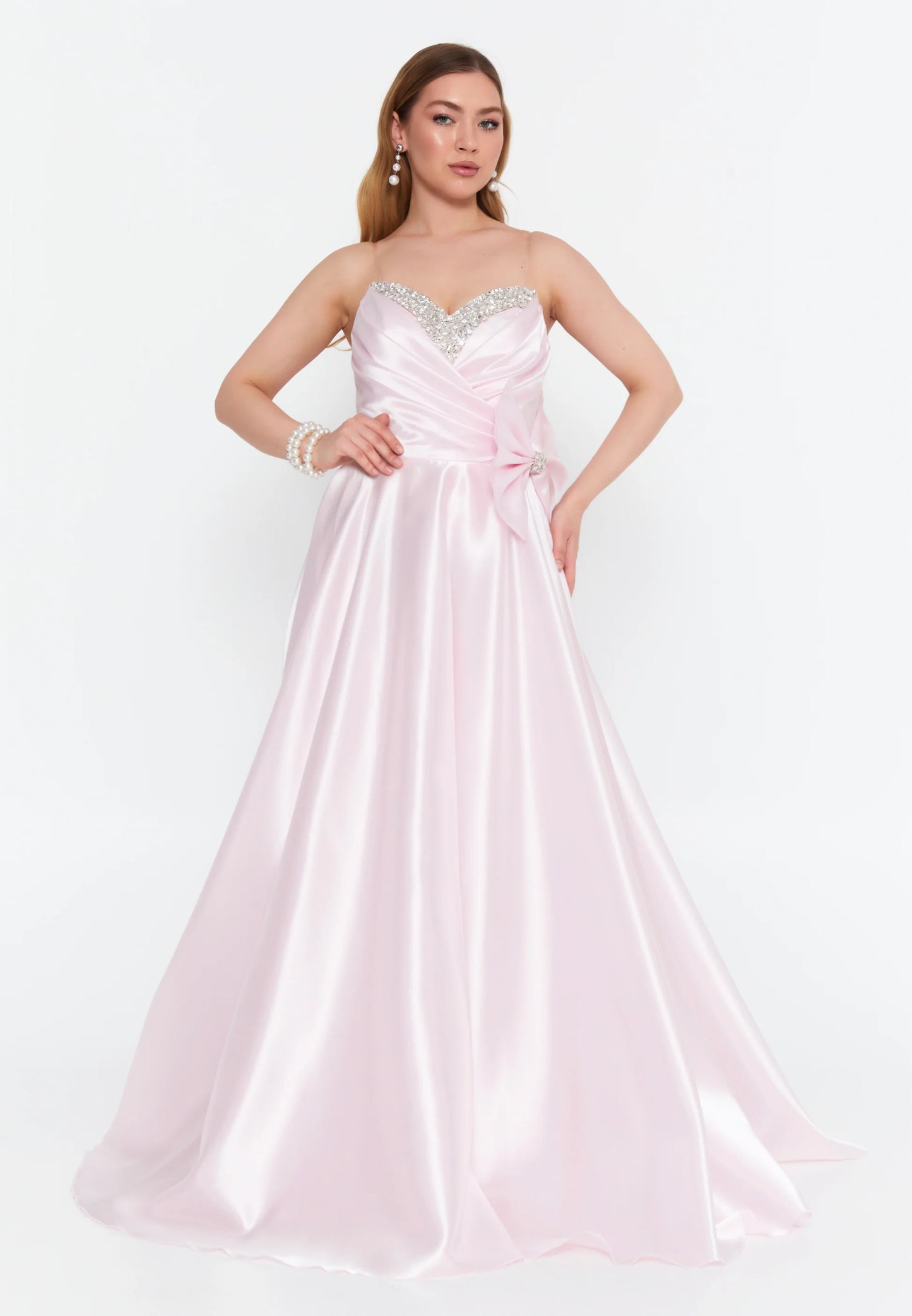 Strapless Maxi Polyester A - Line Regular Prom Dress Unit Price: $111