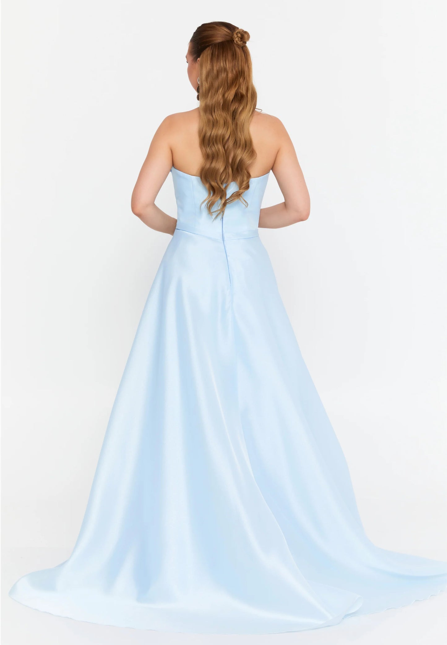 Strapless Maxi Polyester A - Line Regular Prom Dress Unit Price: $143