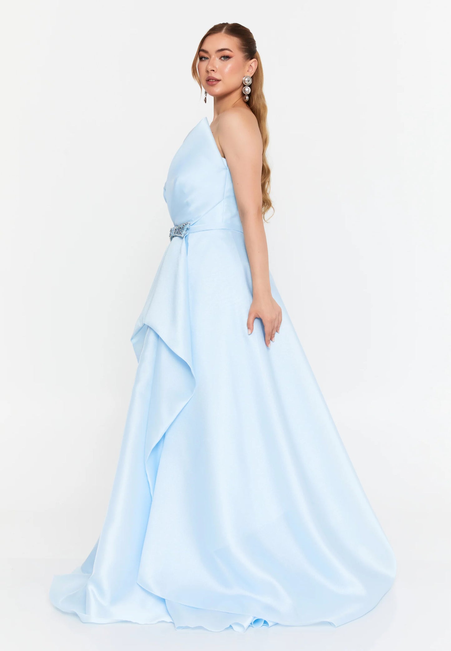 Strapless Maxi Polyester A - Line Regular Prom Dress Unit Price: $143