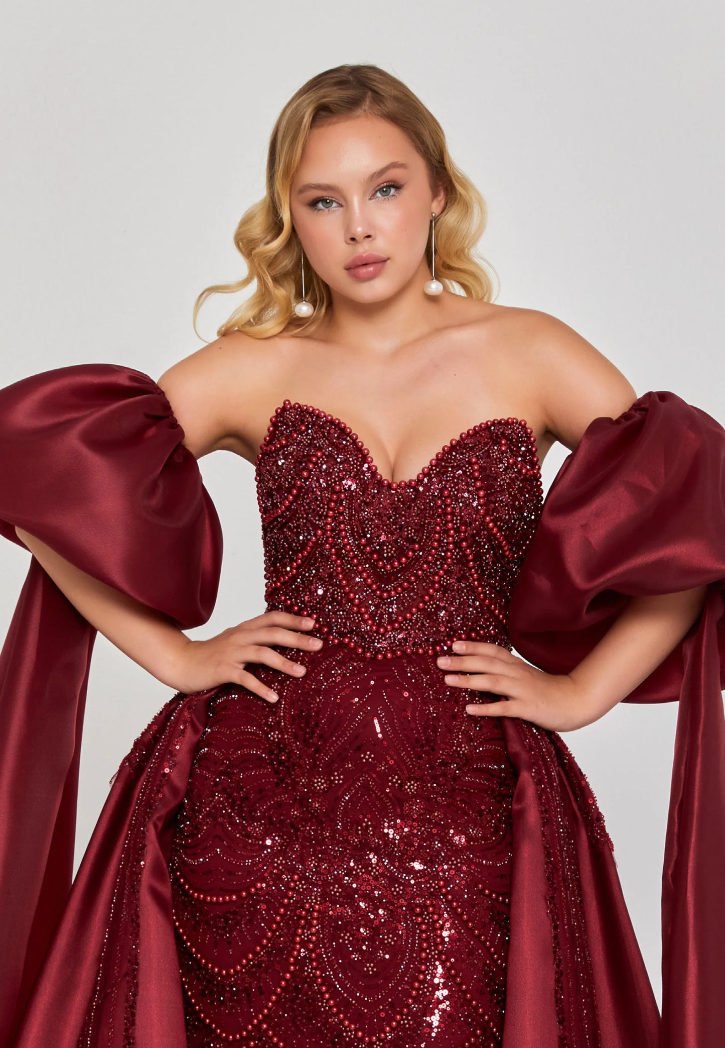 Off Shoulder Maxi Tulle Regular Engagement Dress Unit Price: $620