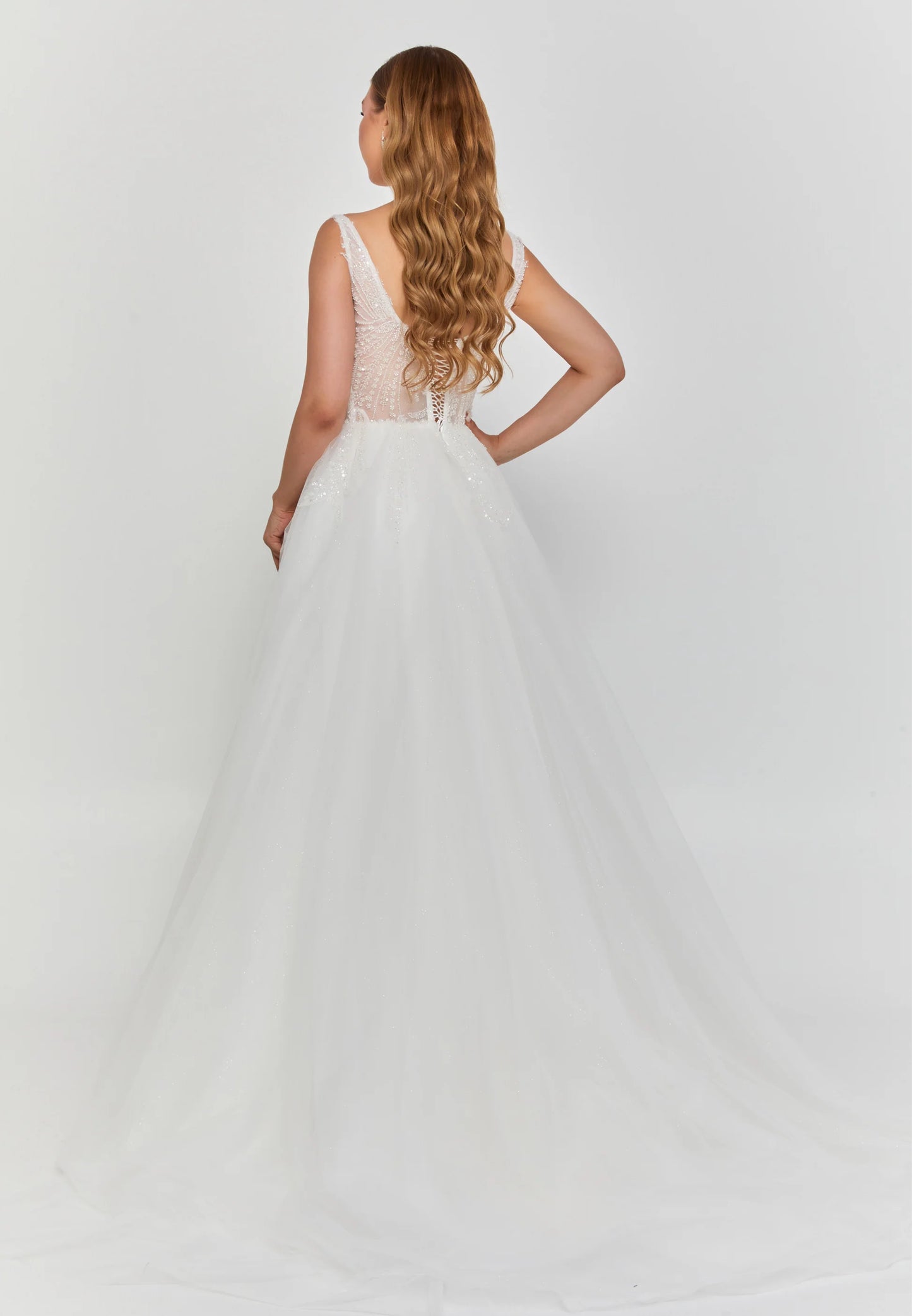 Sleeveless Maxi Tulle Regular Wedding Dress Unit Price: $275