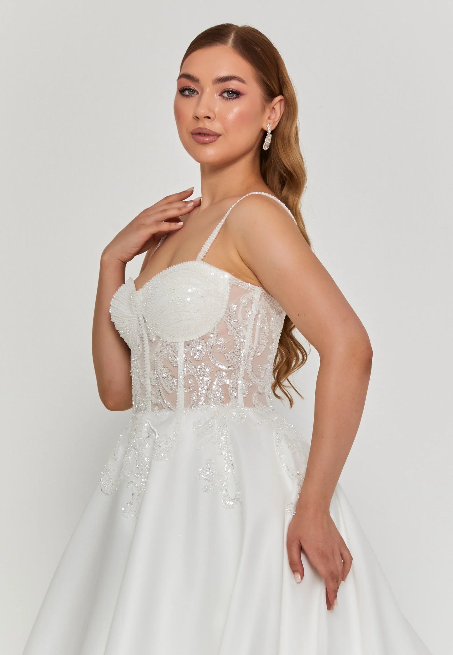 Sleeveless Maxi Polyester Regular Wedding Dress Unit Price: $250