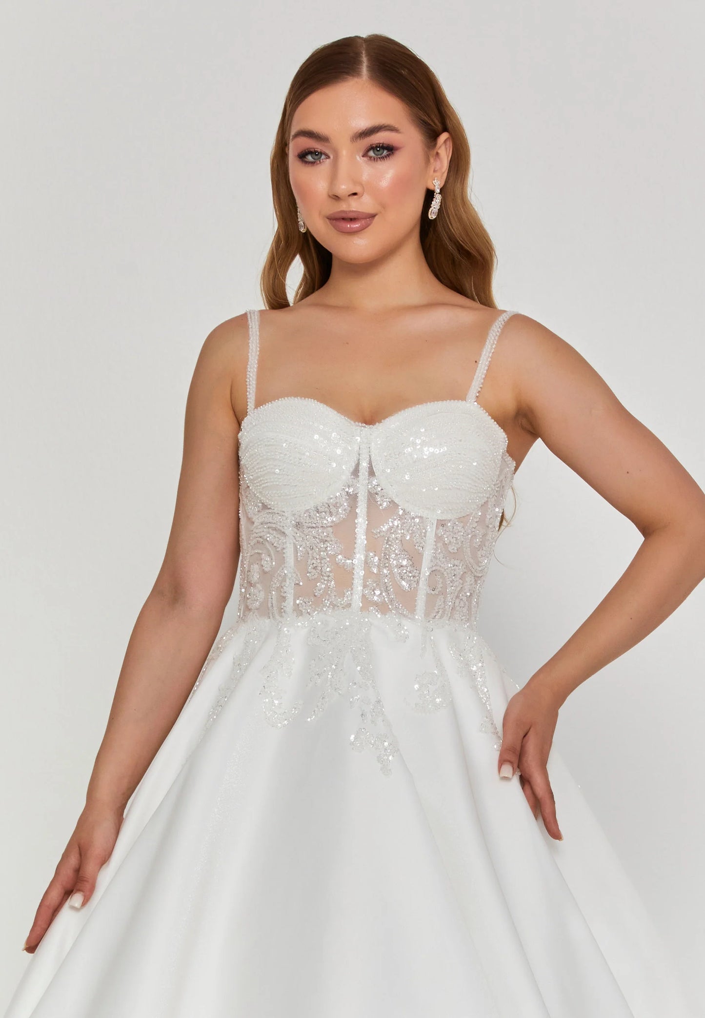 Sleeveless Maxi Polyester Regular Wedding Dress Unit Price: $250