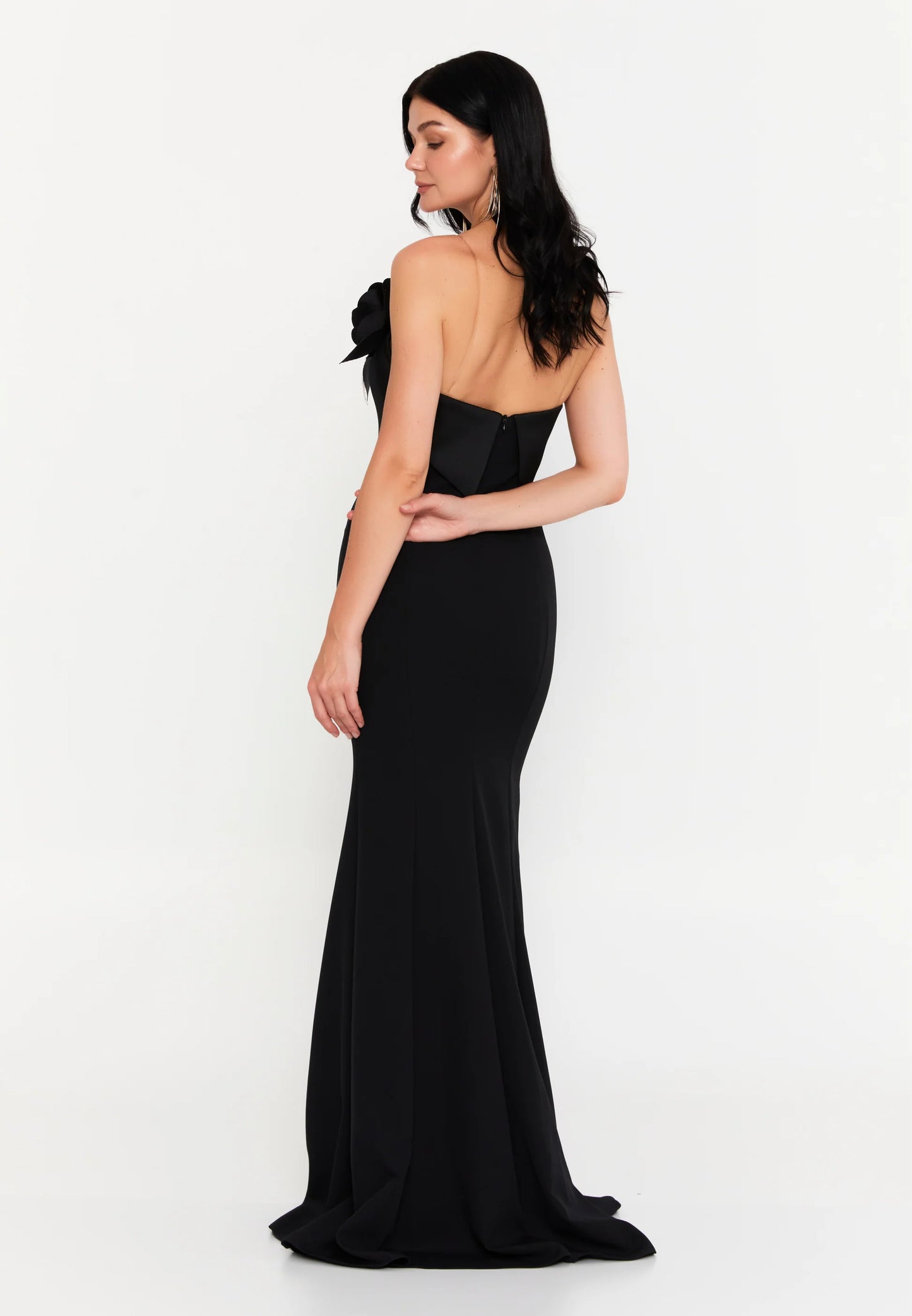 Strapless Maxi Viscose Mermaid Regular Wedding Guest Dress Unit Price: $50