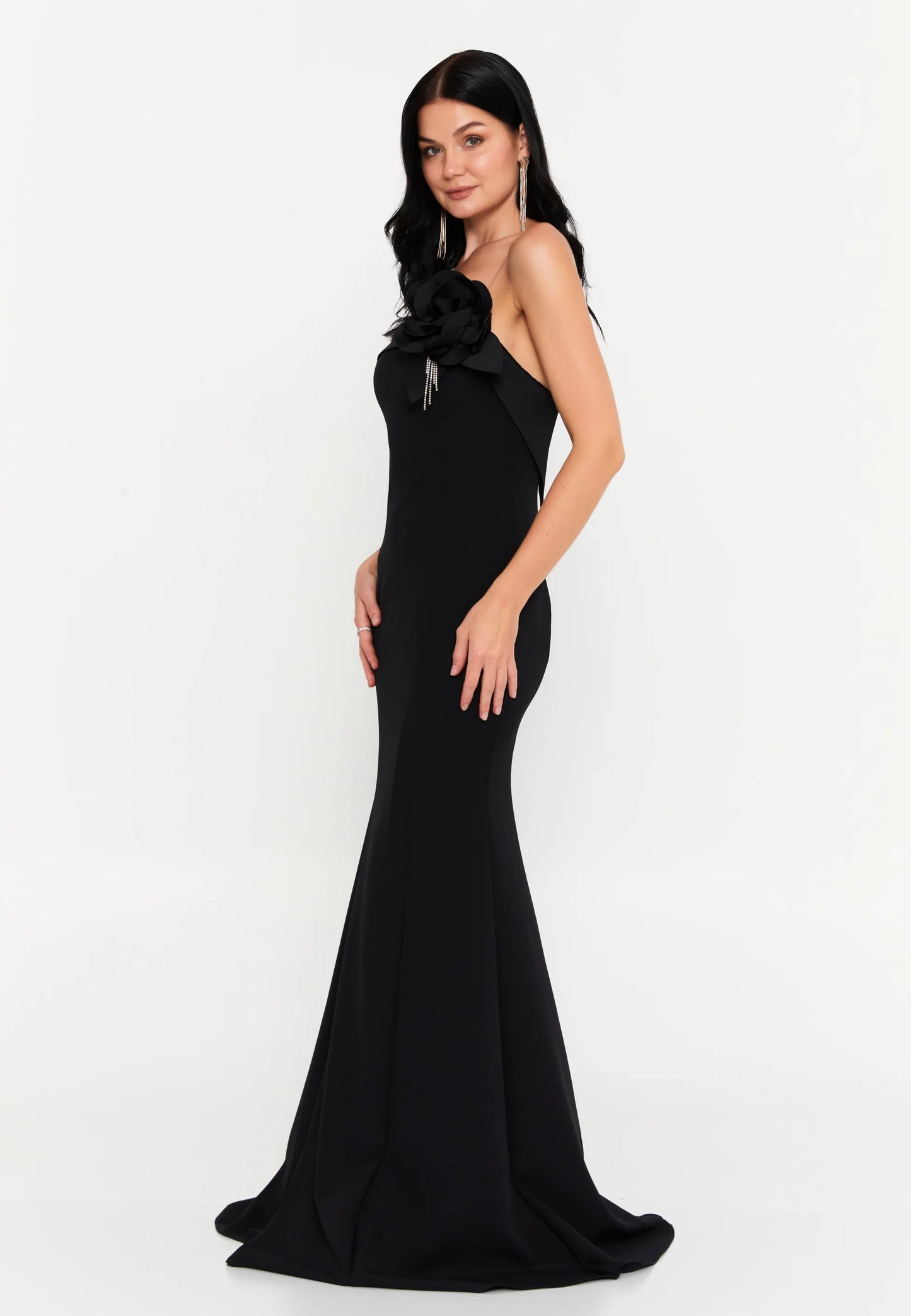 Strapless Maxi Viscose Mermaid Regular Wedding Guest Dress Unit Price: $50