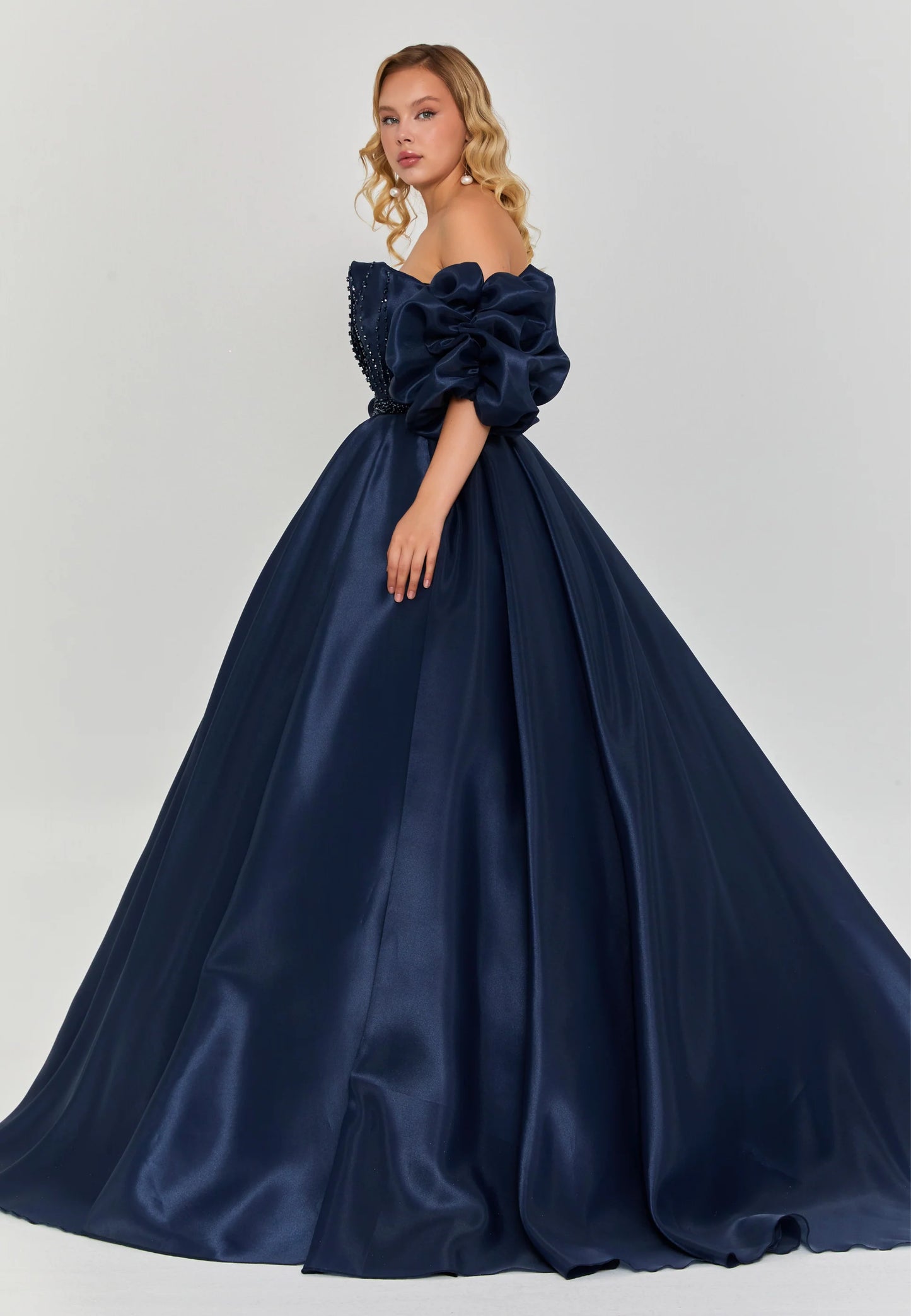 Off Shoulder Maxi Polyester Regular Engagement Dress Unit Price: $515