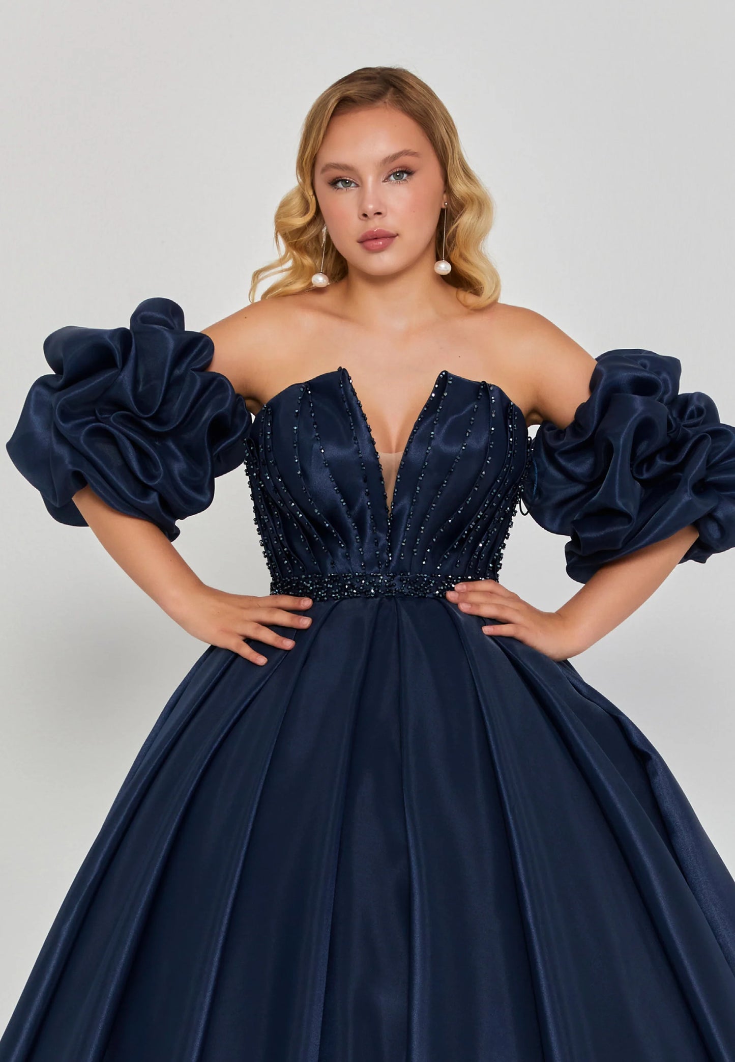 Off Shoulder Maxi Polyester Regular Engagement Dress Unit Price: $515