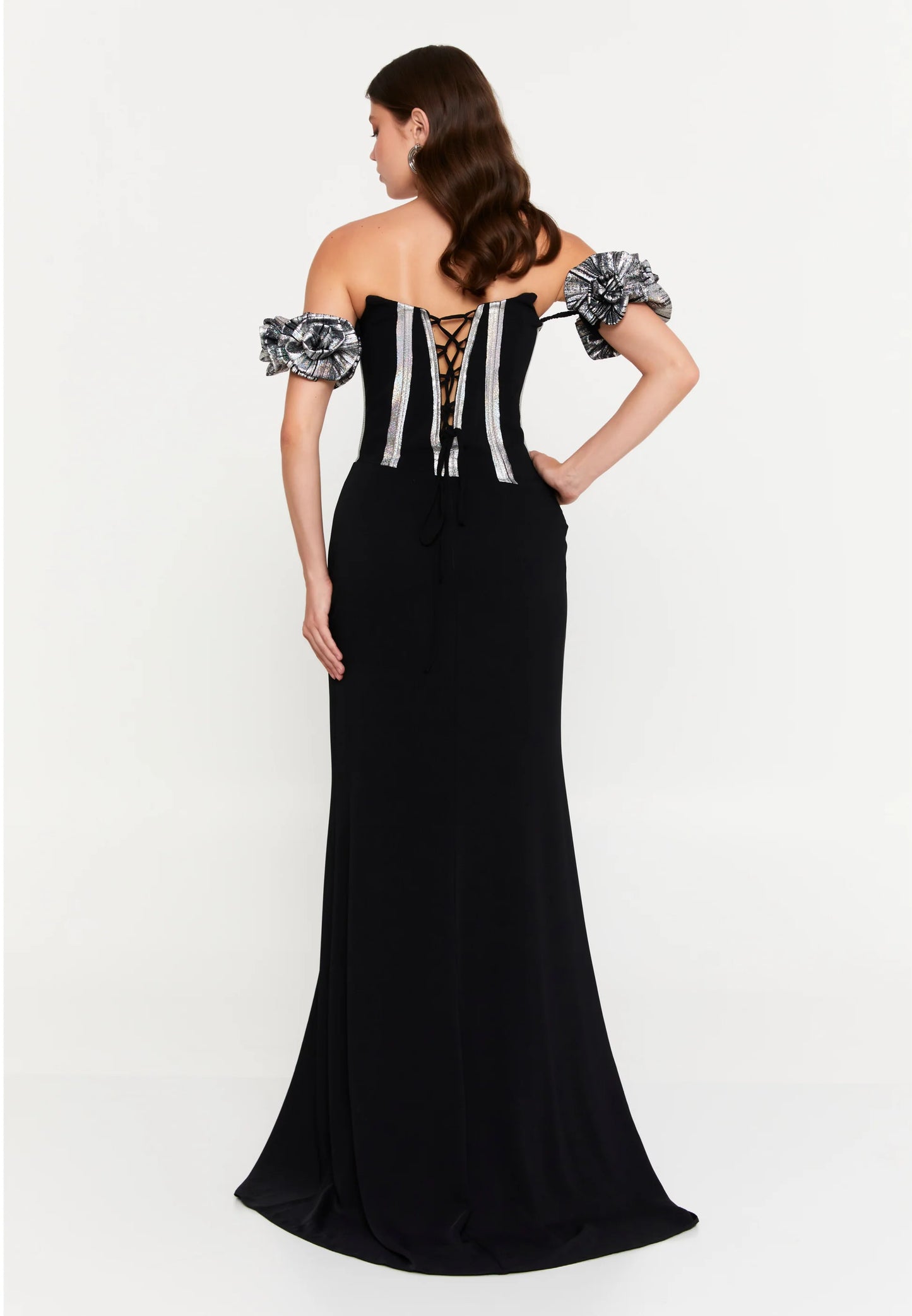 Off Shoulder Maxi Viscose Mermaid Regular Wedding Guest Dress Unit Price: $93