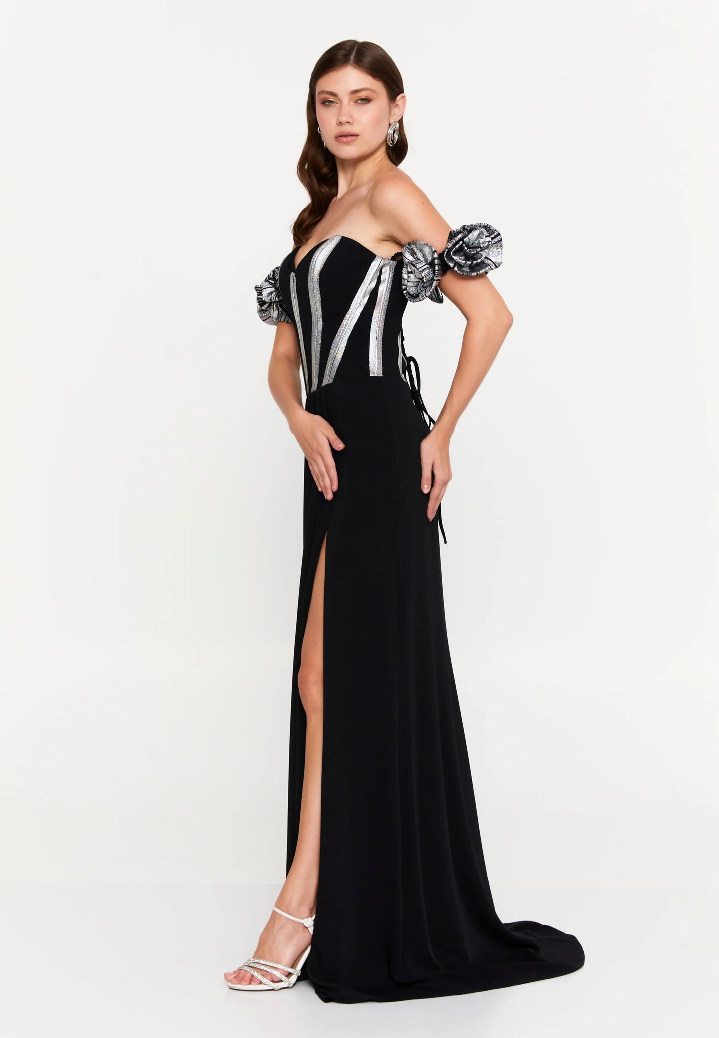 Off Shoulder Maxi Viscose Mermaid Regular Wedding Guest Dress Unit Price: $93