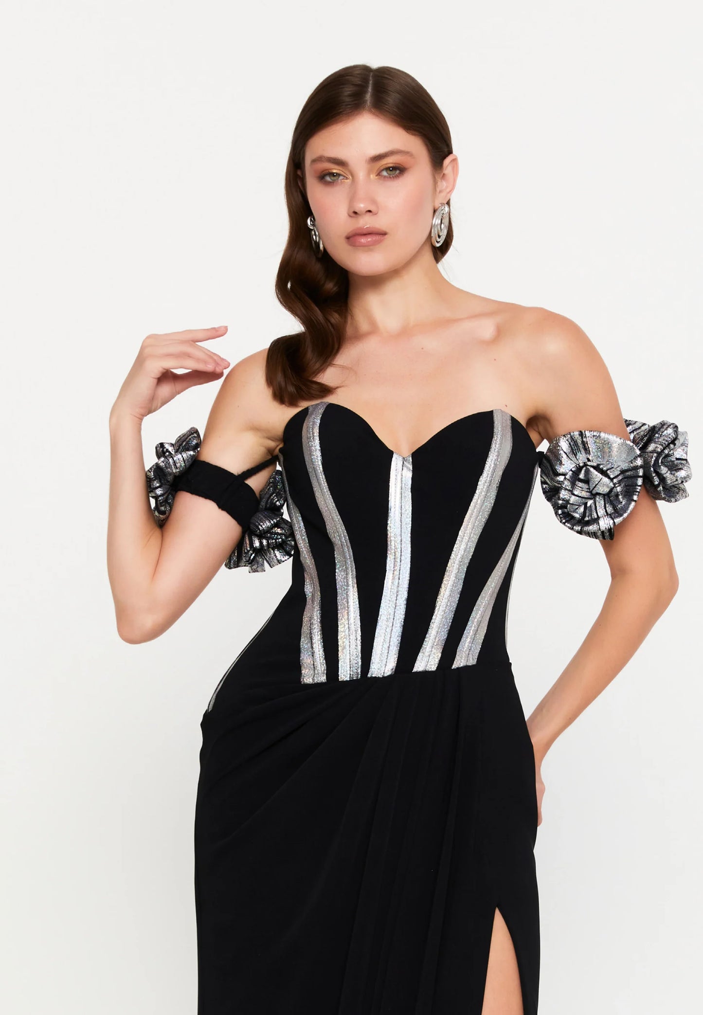 Off Shoulder Maxi Viscose Mermaid Regular Wedding Guest Dress Unit Price: $93