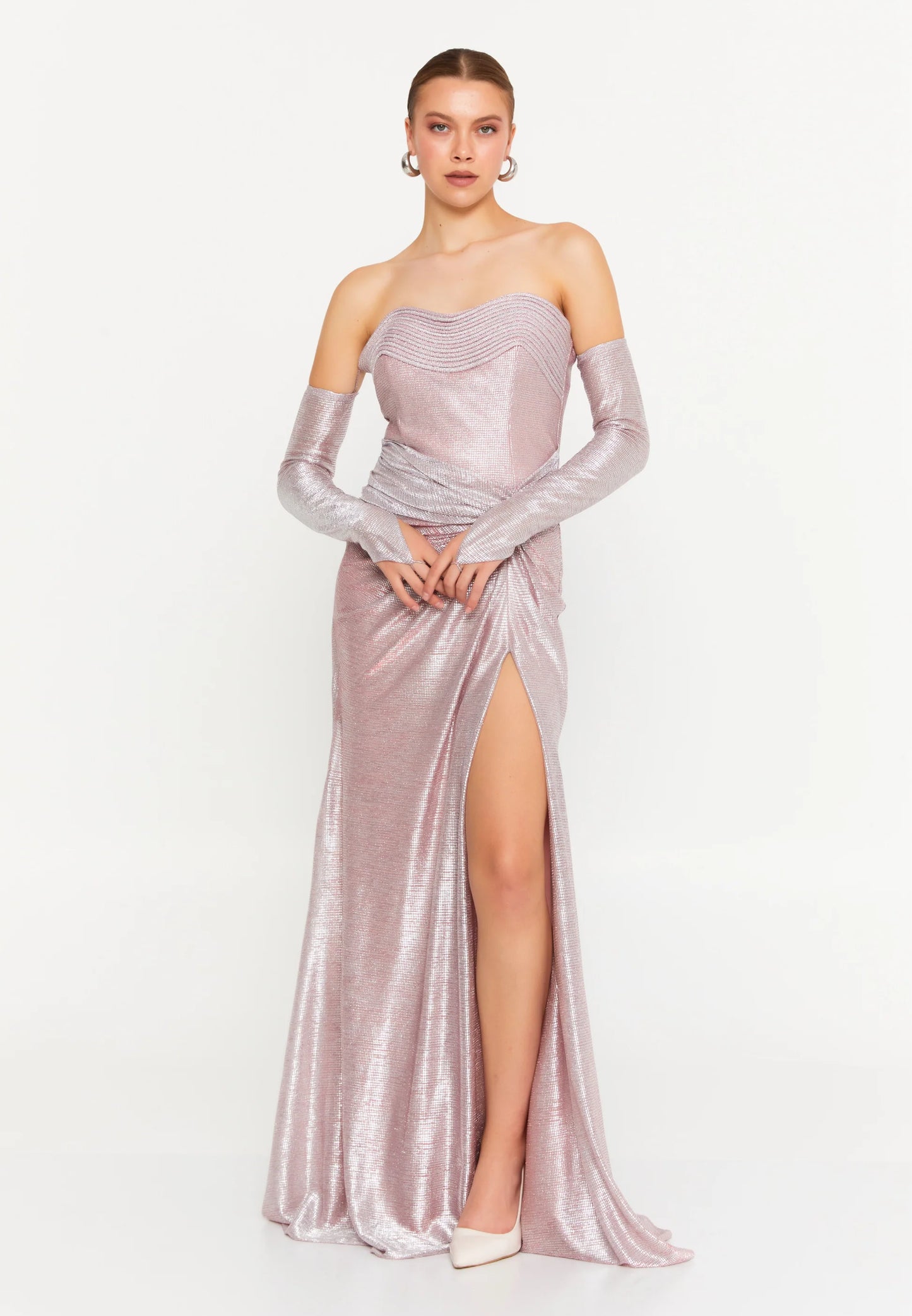 Off Shoulder Maxi Chiffon Mermaid Regular Wedding Guest Dress Unit Price: $125