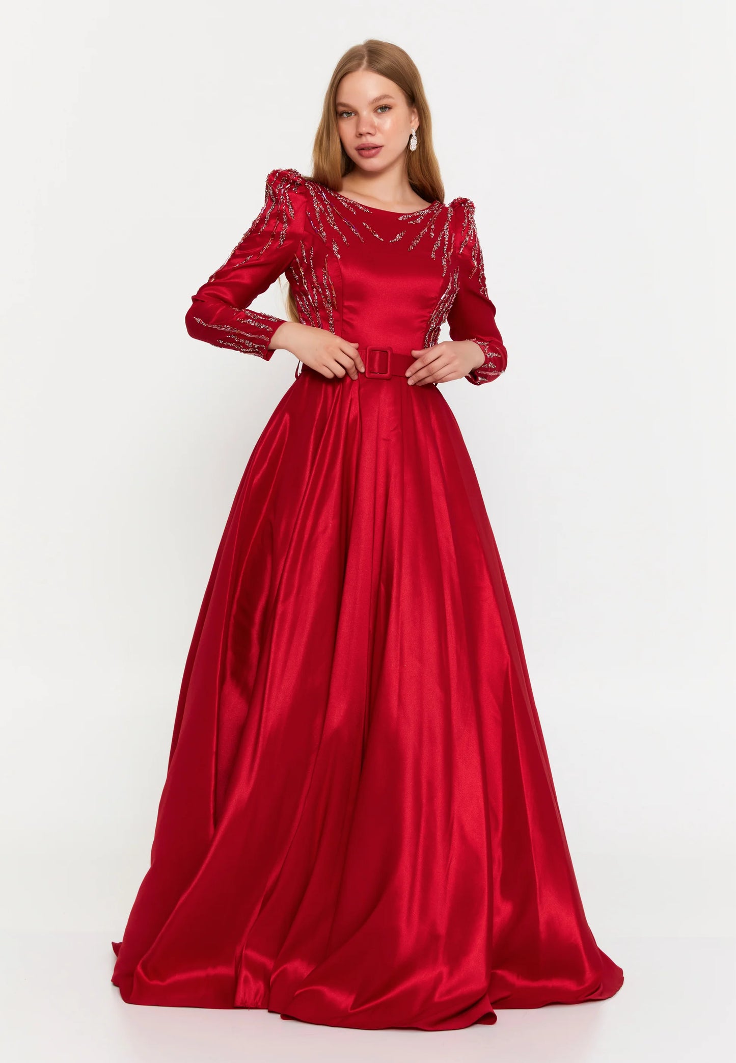 Long Sleeve Maxi Polyester A - Line Regular Wedding Guest Dress Unit Price: $63