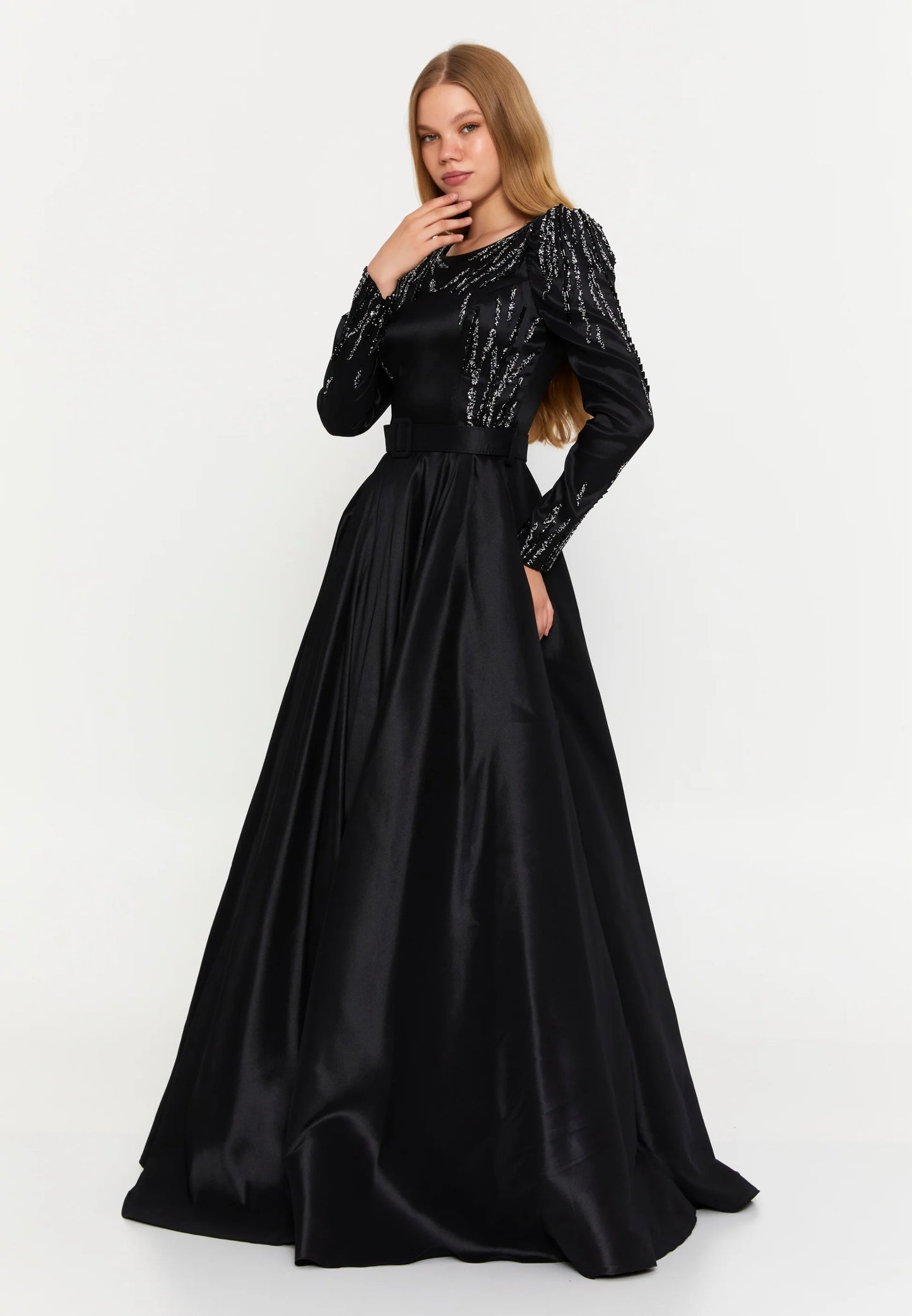 Long Sleeve Maxi Polyester A - Line Regular Wedding Guest Dress Unit Price: $63