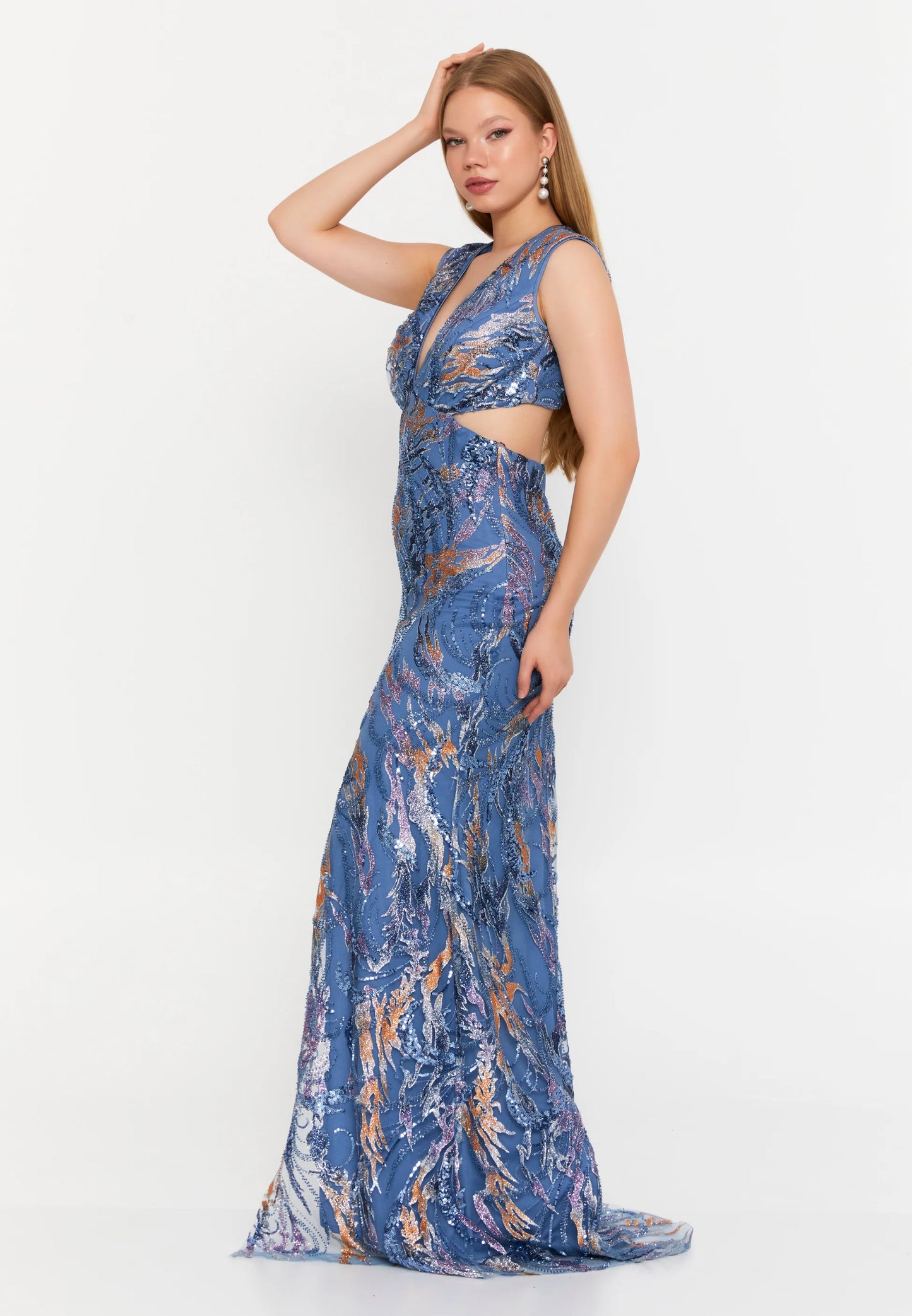 Sleeveless Maxi Tulle Mermaid Regular Wedding Guest Dress Unit Price: $100
