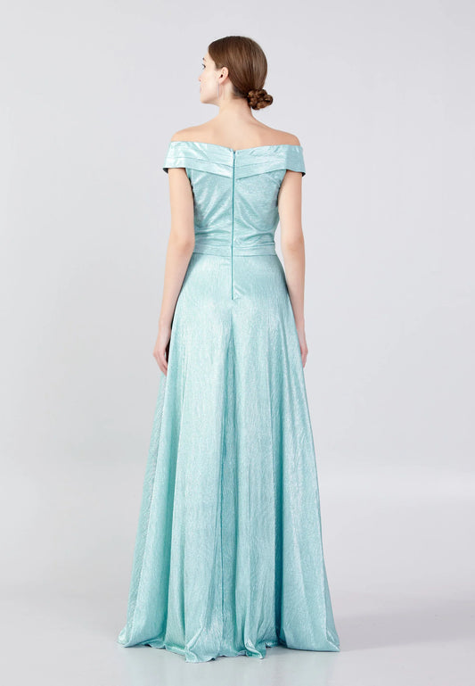 Off Shoulder Maxi Chiffon Column Regular Wedding Guest Dress Unit Price: $30