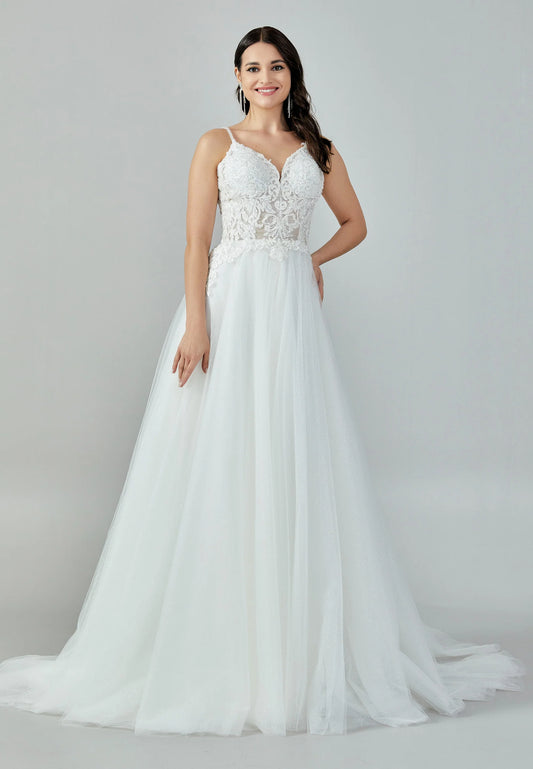 Sleeveless Maxi Tulle Regular Wedding Dress Unit Price: $200