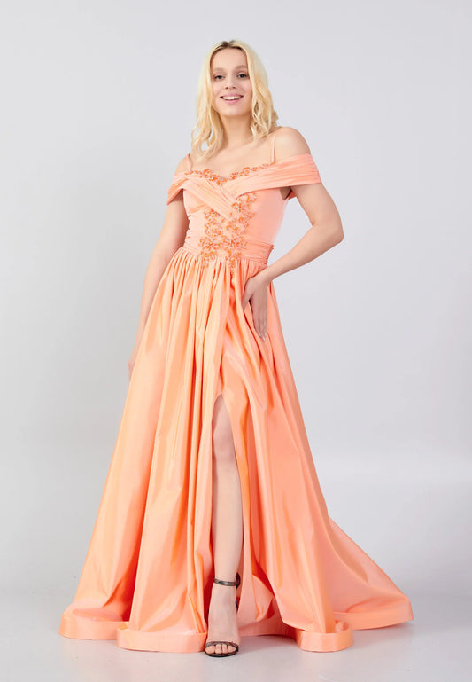 Off Shoulder Maxi Nylon Column Regular Wedding Guest Dress Unit Price: $62