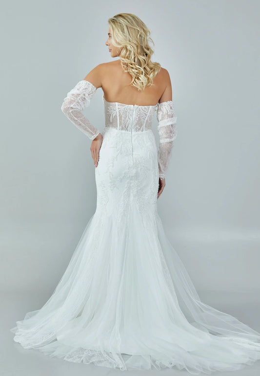 Off Shoulder Maxi Tulle Regular Wedding Dress Unit Price: $500