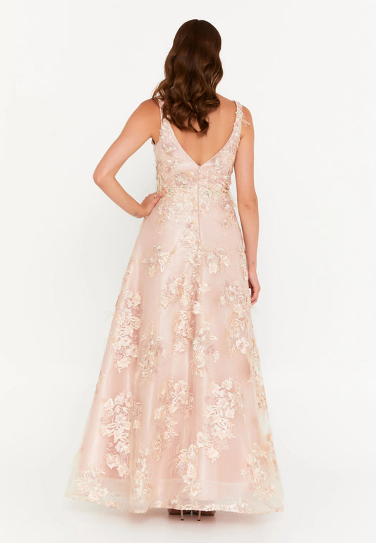 Sleeveless Maxi Tulle Column Regular Wedding Guest Dress Unit Price: $61