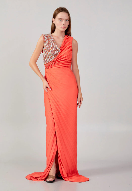 Sleeveless Maxi Chiffon Column Regular Wedding Guest Dress Unit Price: $80