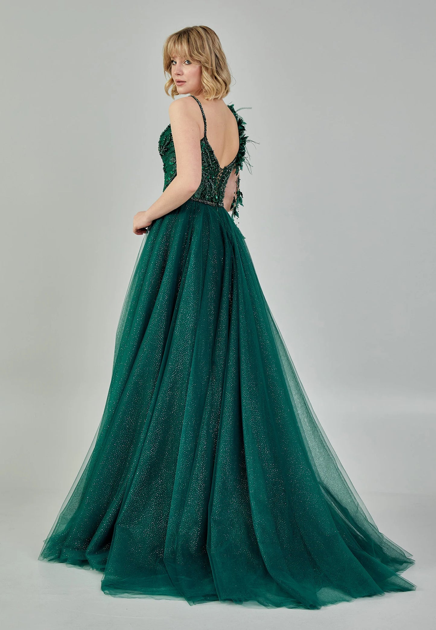 Sleeveless Maxi Tulle Regular Engagement Dress Unit Price: $210