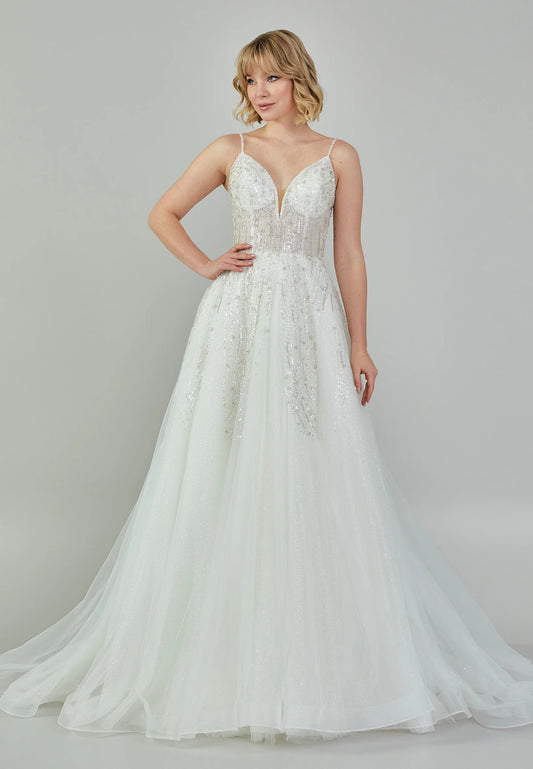 Sleeveless Maxi Tulle Regular Wedding Dress Unit Price: $250