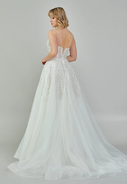 Sleeveless Maxi Tulle Regular Wedding Dress Unit Price: $250