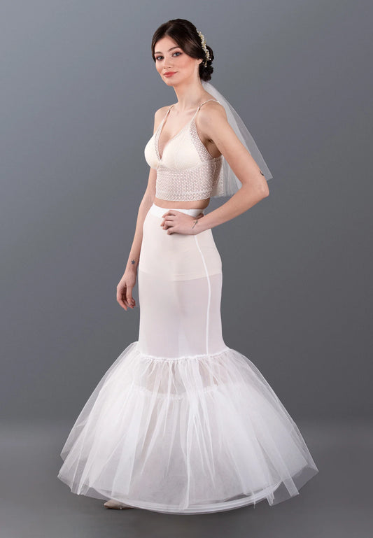 1 Hoop Tulle Without Flounce Fish Cut Petticoat Unit Price: $23