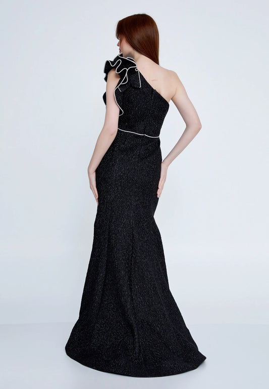 One Shoulder Maxi Polyester Mermaid Regular Wedding Guest Dress Unit Price: $52