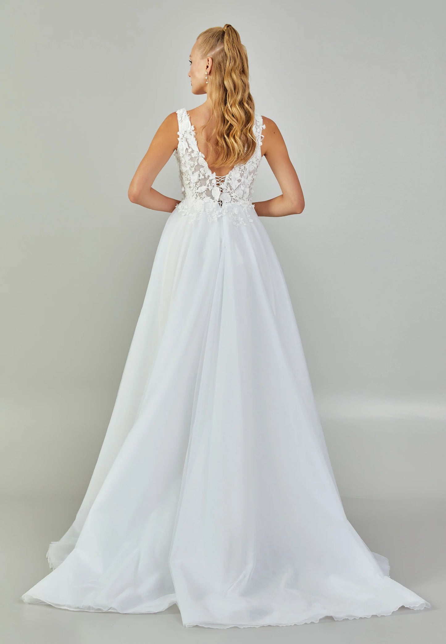 Sleeveless Maxi Tulle Regular Wedding Dress Unit Price: $440