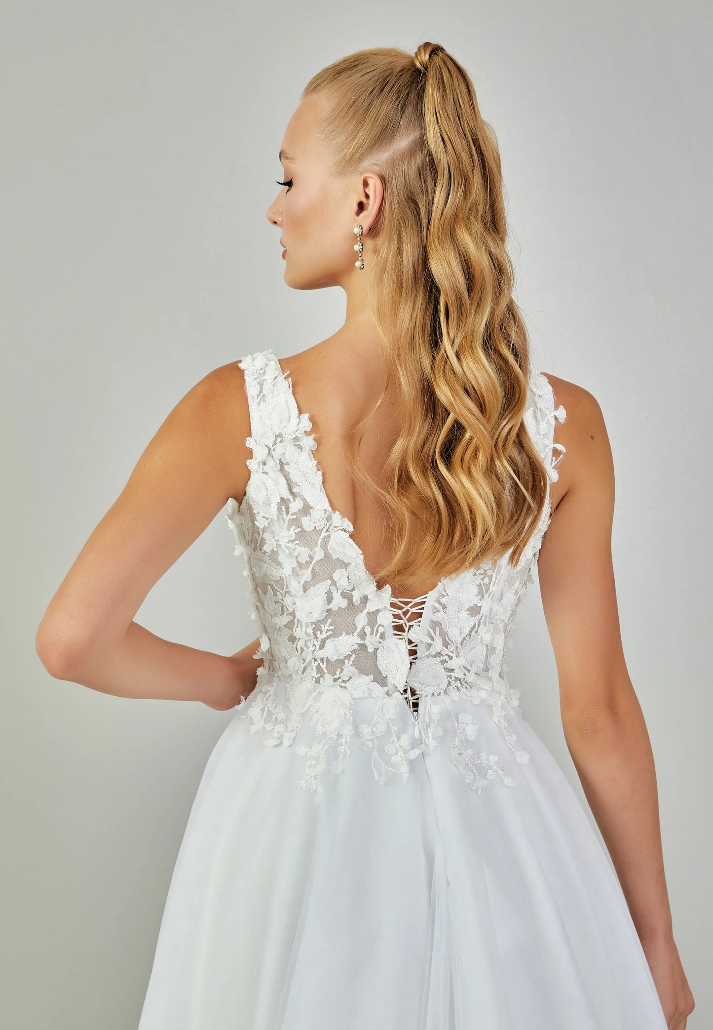 Sleeveless Maxi Tulle Regular Wedding Dress Unit Price: $440