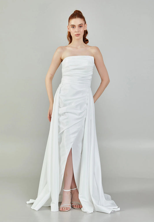 Strapless Maxi Polyester Regular Wedding Dress Unit Price: $230