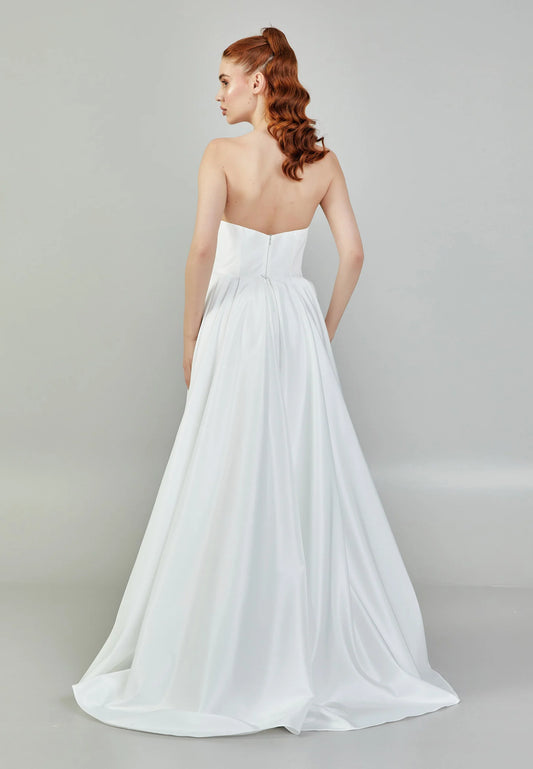 Strapless Maxi Polyester Regular Wedding Dress Unit Price: $230