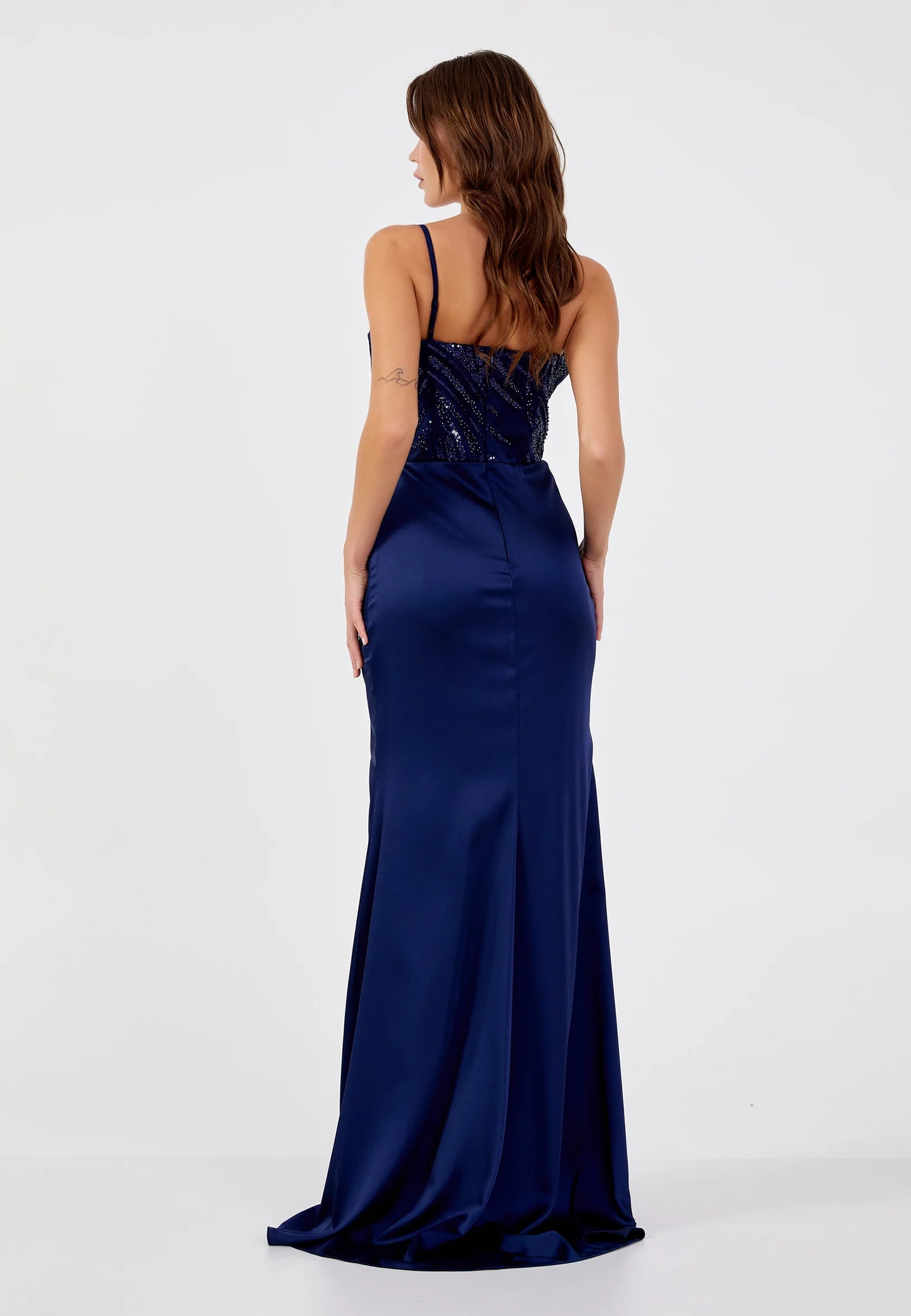 Sleeveless Maxi Satin Mermaid Regular Wedding Guest Dress Unit Price: $62