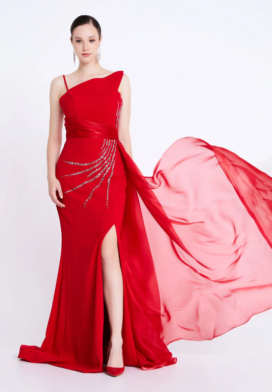 Sleeveless Maxi Viscose Mermaid Regular Wedding Guest Dress Unit Price: $86